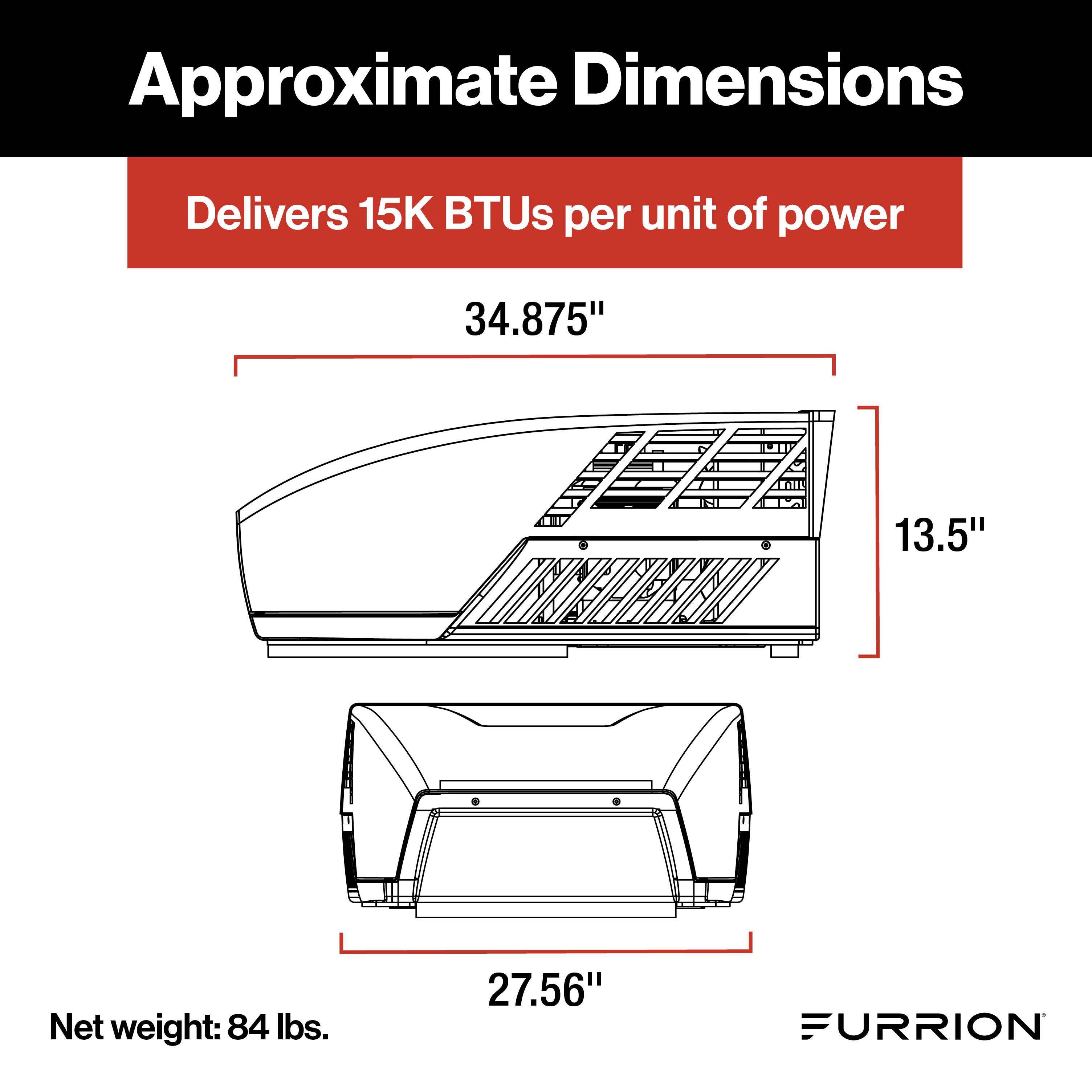 Furrion Chill® HE RV Roof Air Conditioner (R32) - 15K BTU, White #2024042637 thumbnail 1
