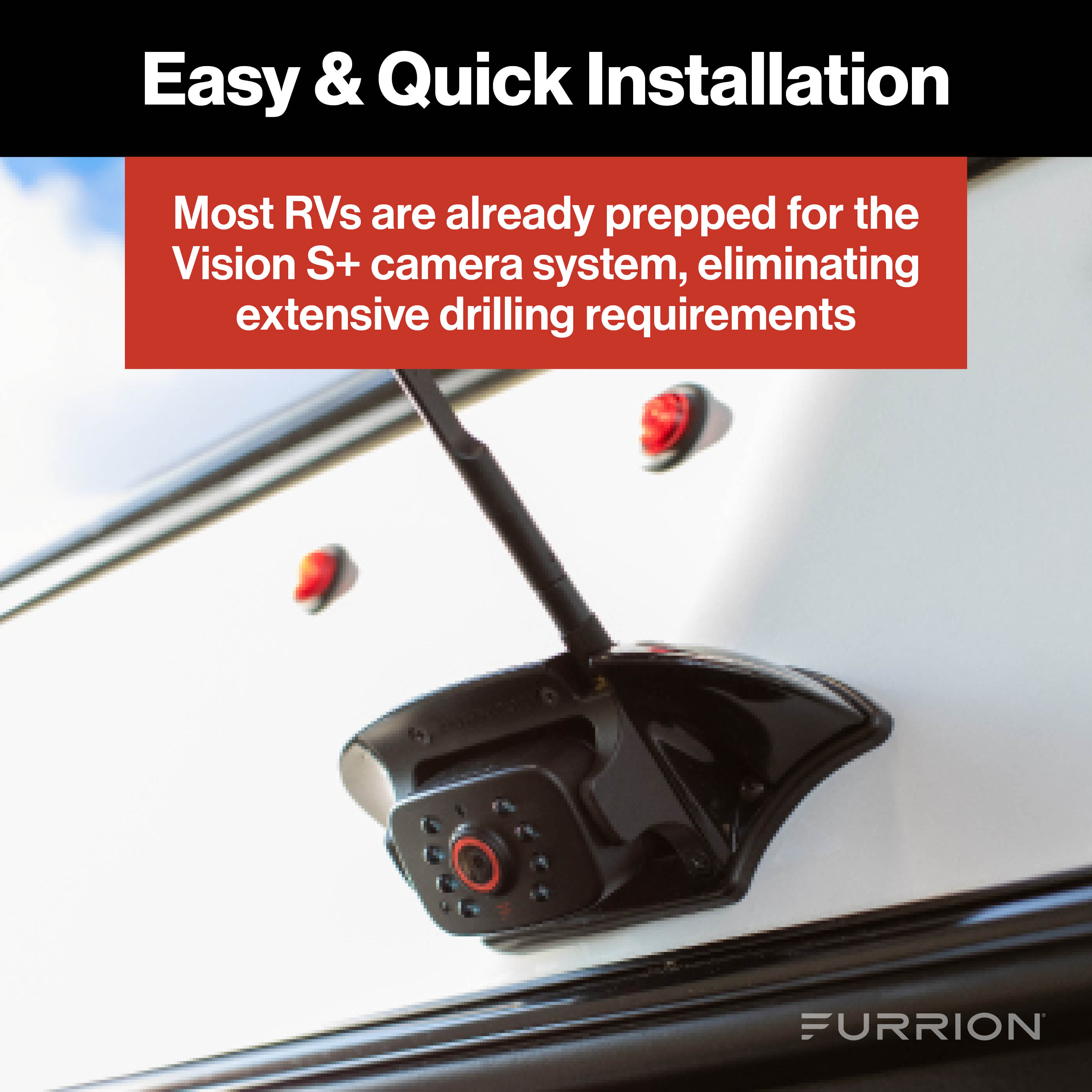Furrion Vision S®+ RV Backup Camera System - 5" Monitor, Rear Sharkfin Camera #2021124370 thumbnail 3