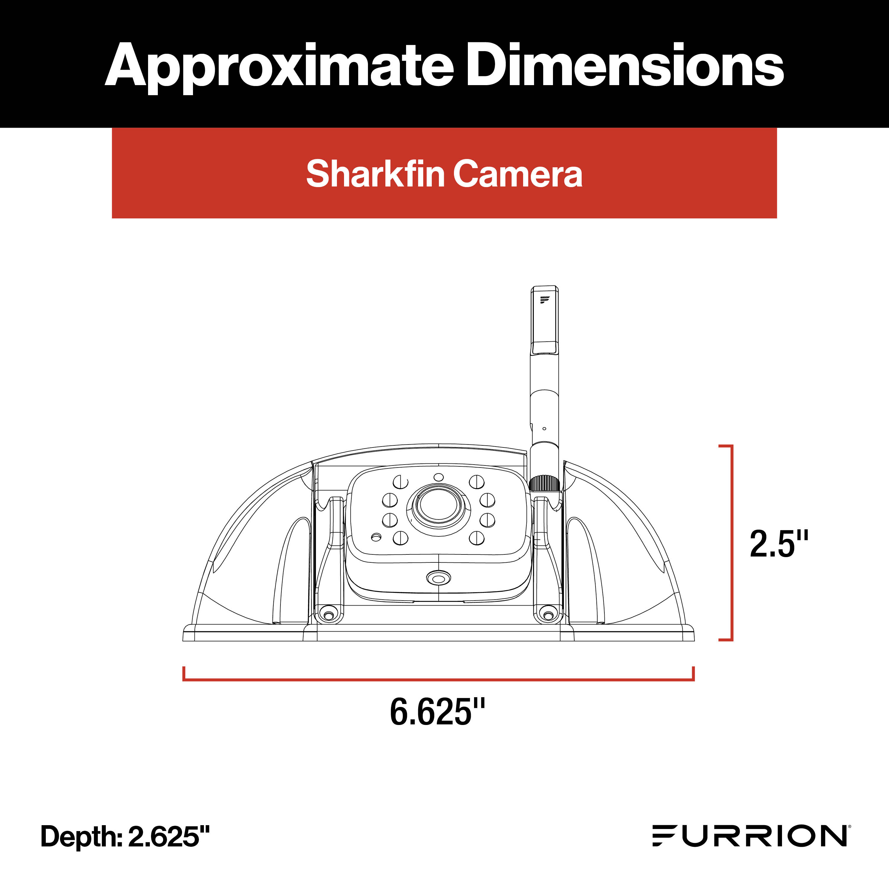Furrion Vision S®+ RV Backup Camera System - 5" Monitor, Rear Sharkfin Camera #2021124370 thumbnail 8