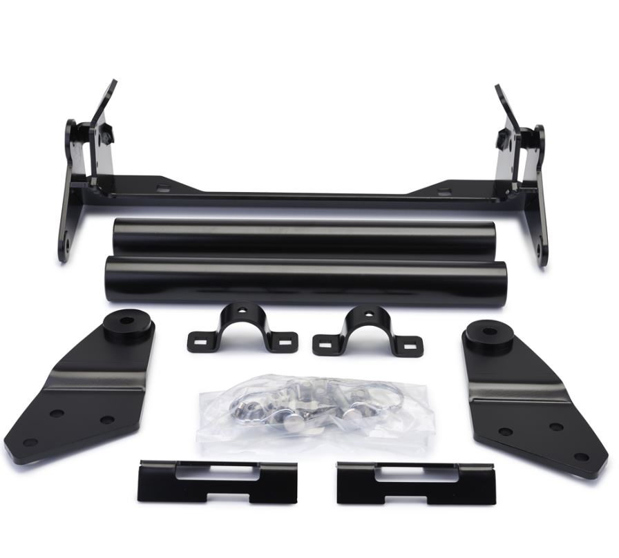 Warn 93730 Snow Plow Mount Kit Honda Pioneer Black Front Mounting Bracket thumbnail 0