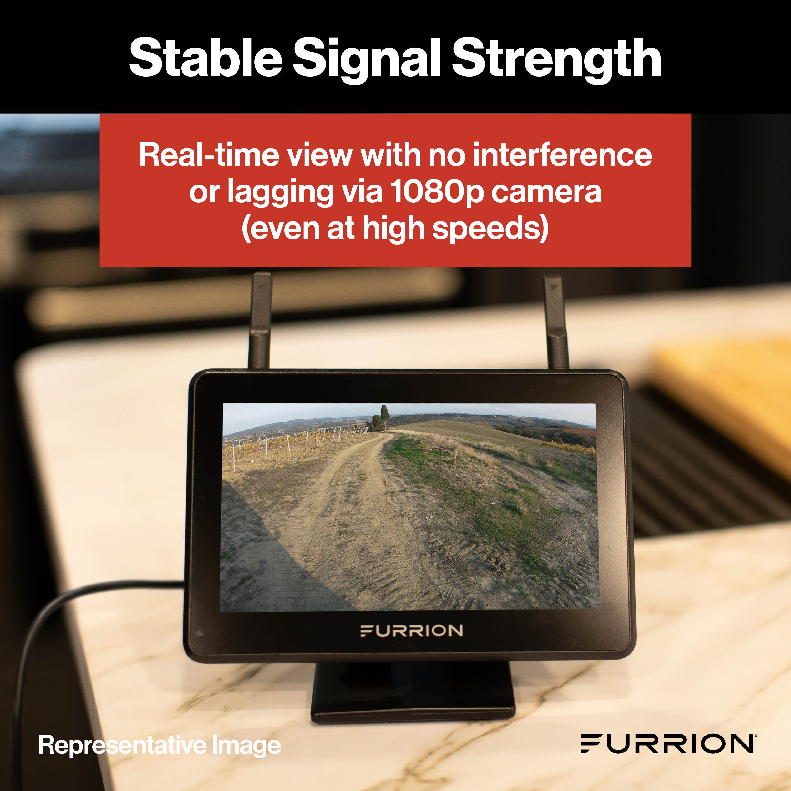 Furrion Vision S®+ RV Observation System - 7" Monitor, Side Cameras with LED Marker Lights, Sharkfin Camera #2021124369 thumbnail 5