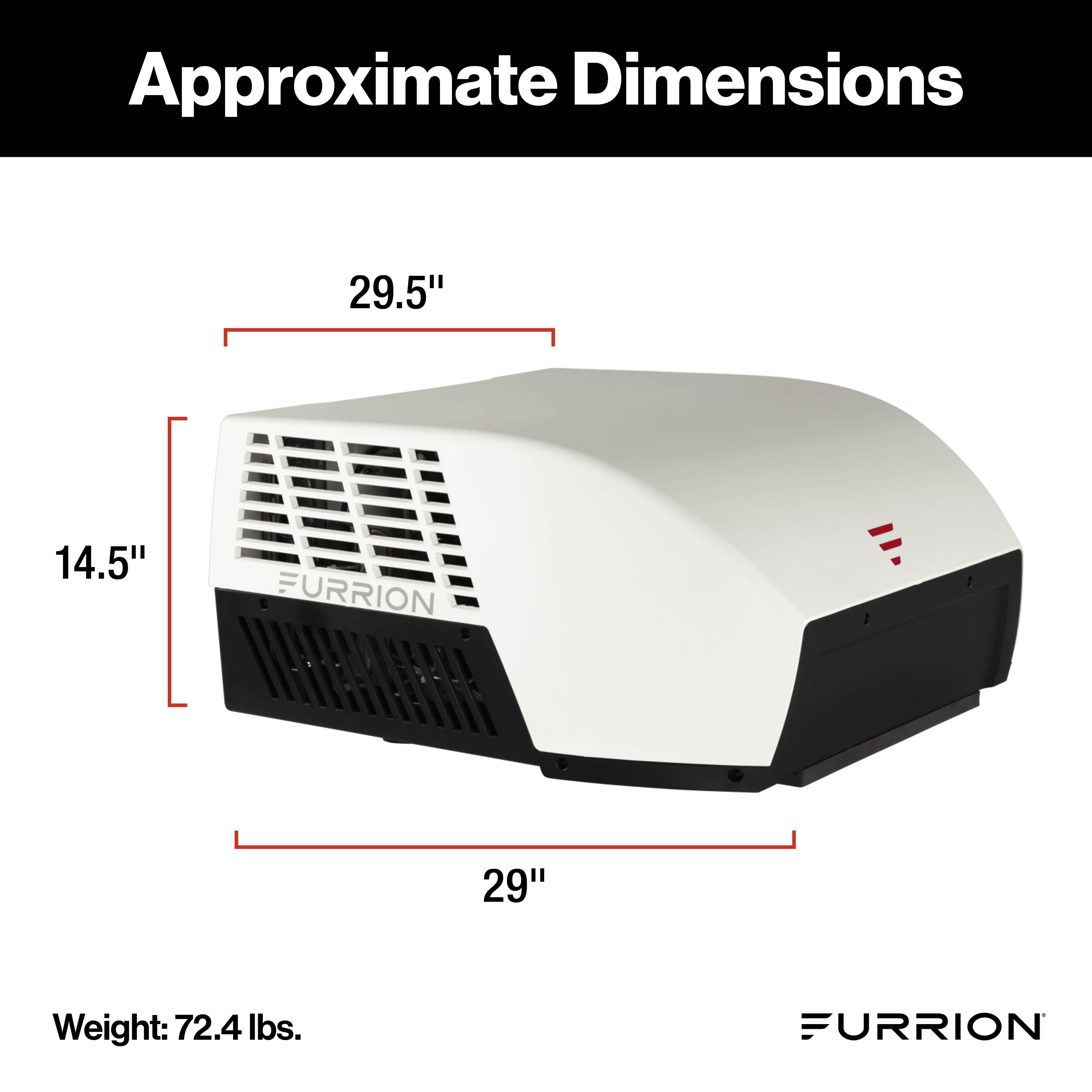 Furrion Chill® Cube Variable Speed RV Rooftop Air Conditioner (R32) - 18K BTU, White, Non-Ducted #2024039637 thumbnail 1