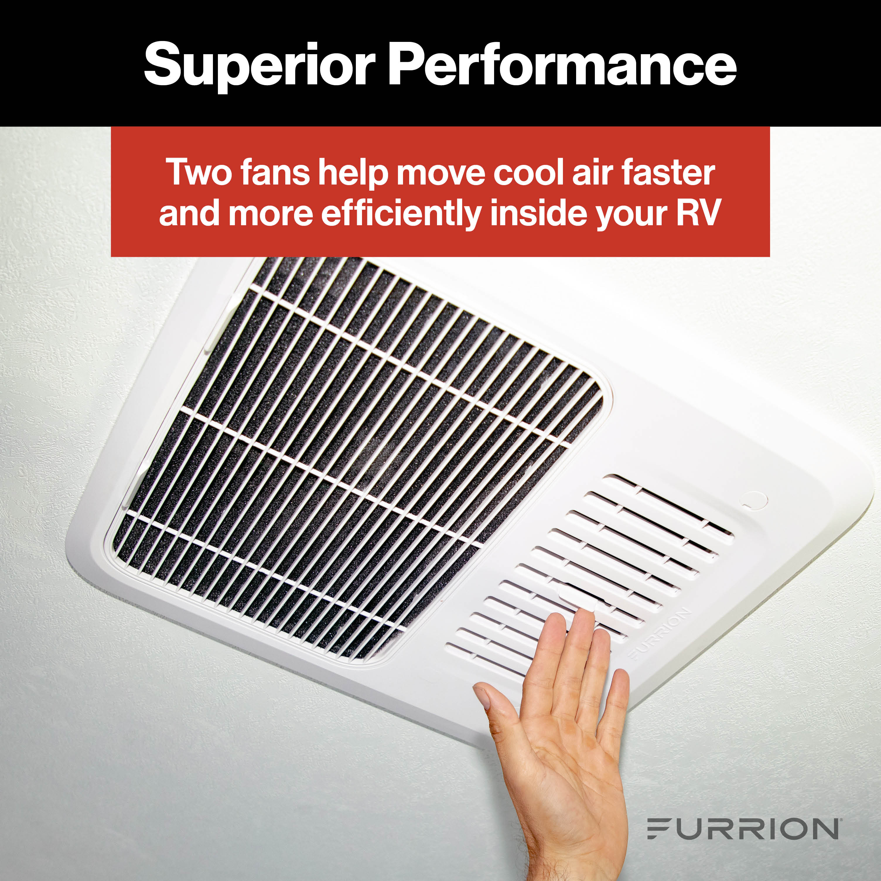 Furrion Chill® HE RV Roof Air Conditioner (R32) - 13.5K BTU, White #2024042635 thumbnail 3