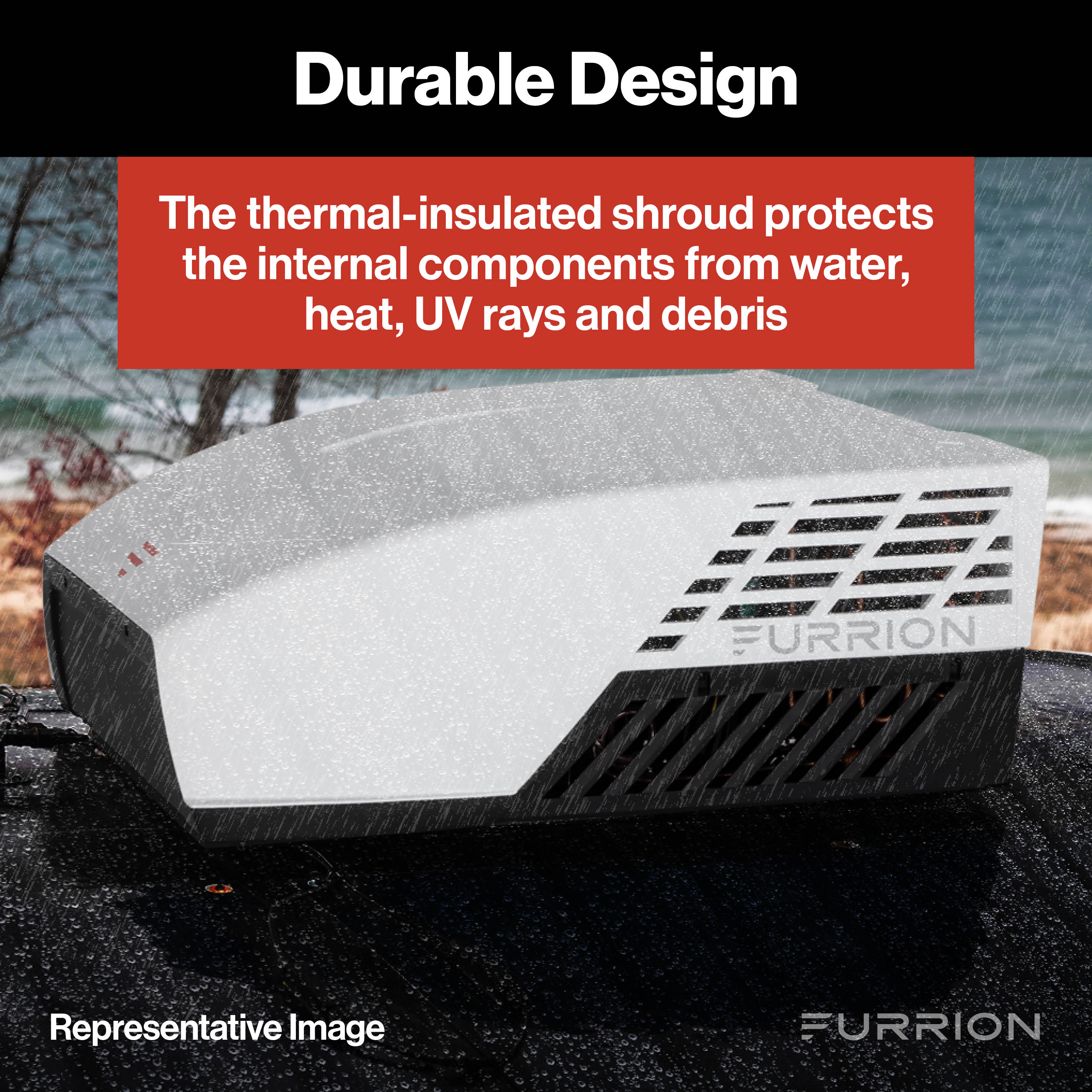 Furrion Chill® HE RV Roof Air Conditioner (R32) - 13.5K BTU, White #2024042635 thumbnail 5