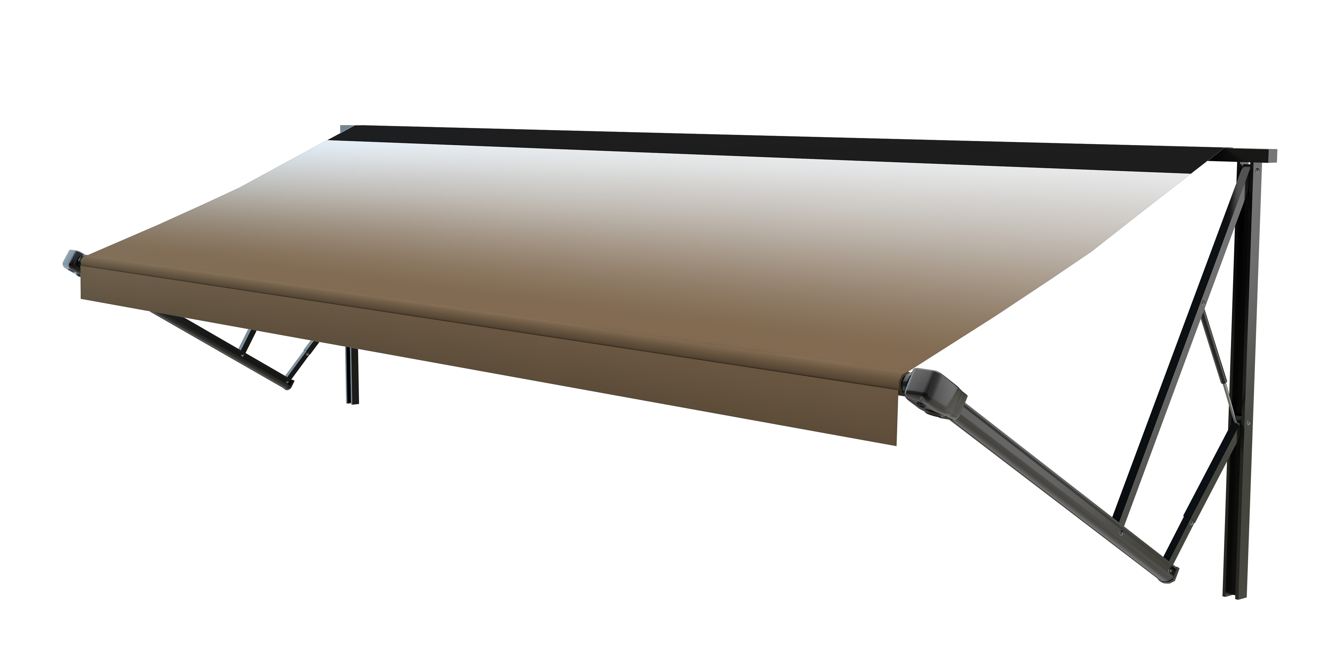 Solera® 16' 3000XL Series RV Awning Roller Assembly - Sand Fade (Black when Closed) #V000334970 thumbnail 0