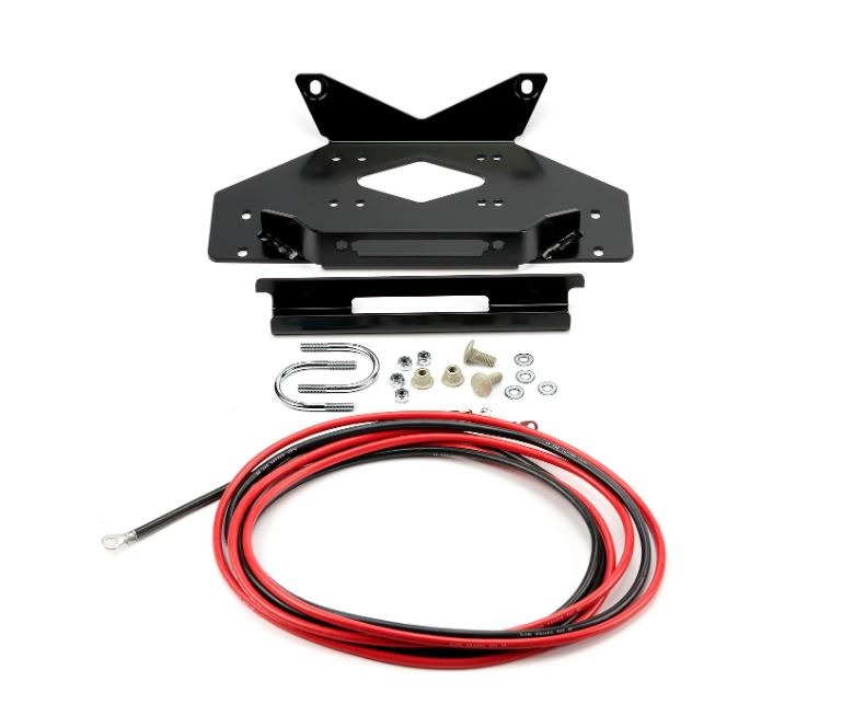 Warn 101676 Winch Mount Kawasaki Mule PRO Steel Bolt-On thumbnail 0
