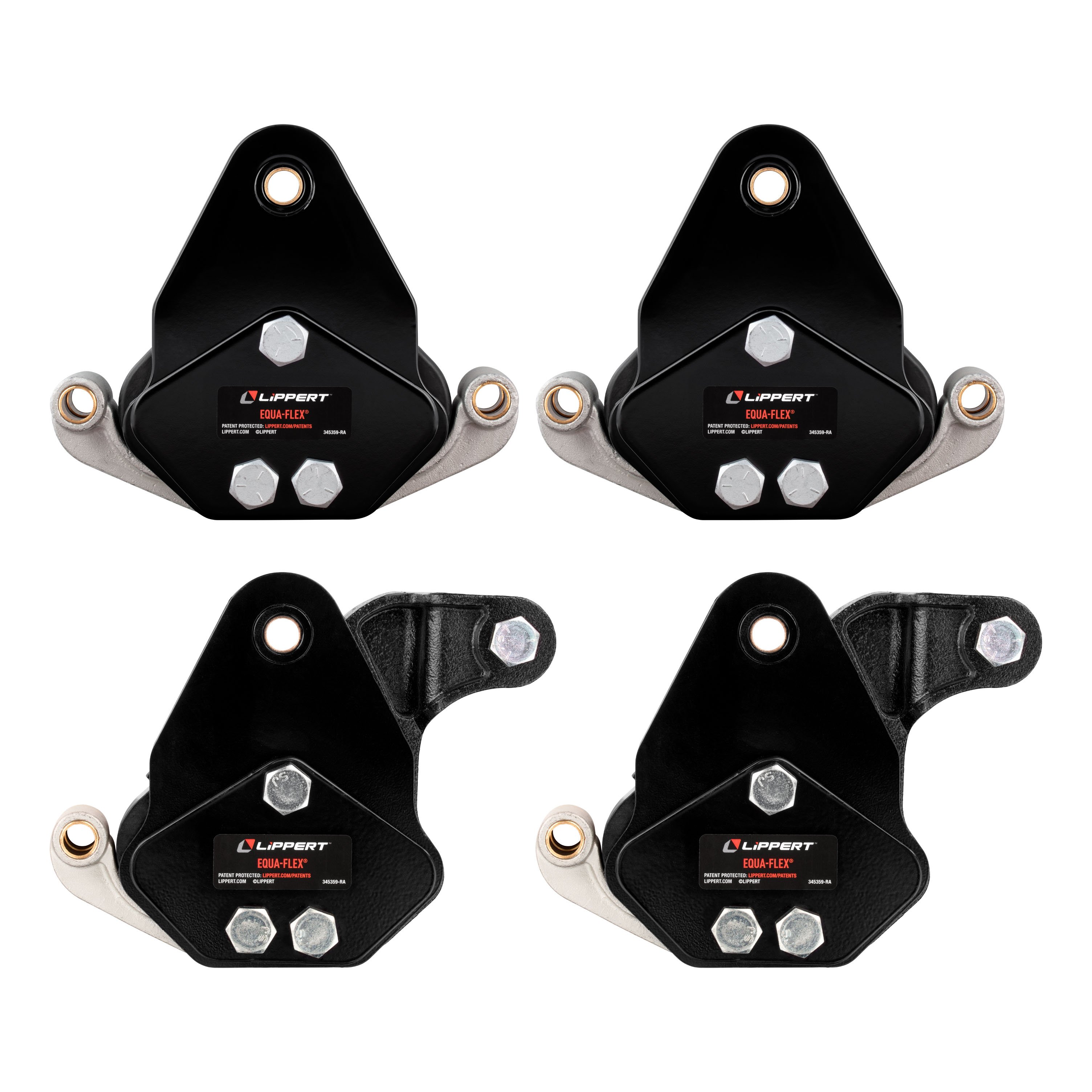 Lippert 2024115101 Equa-Flex Rubberized Equalizer Short Triple Axle Kit for 5,000-8,000-lb. Axles (Two Pairs) thumbnail 2
