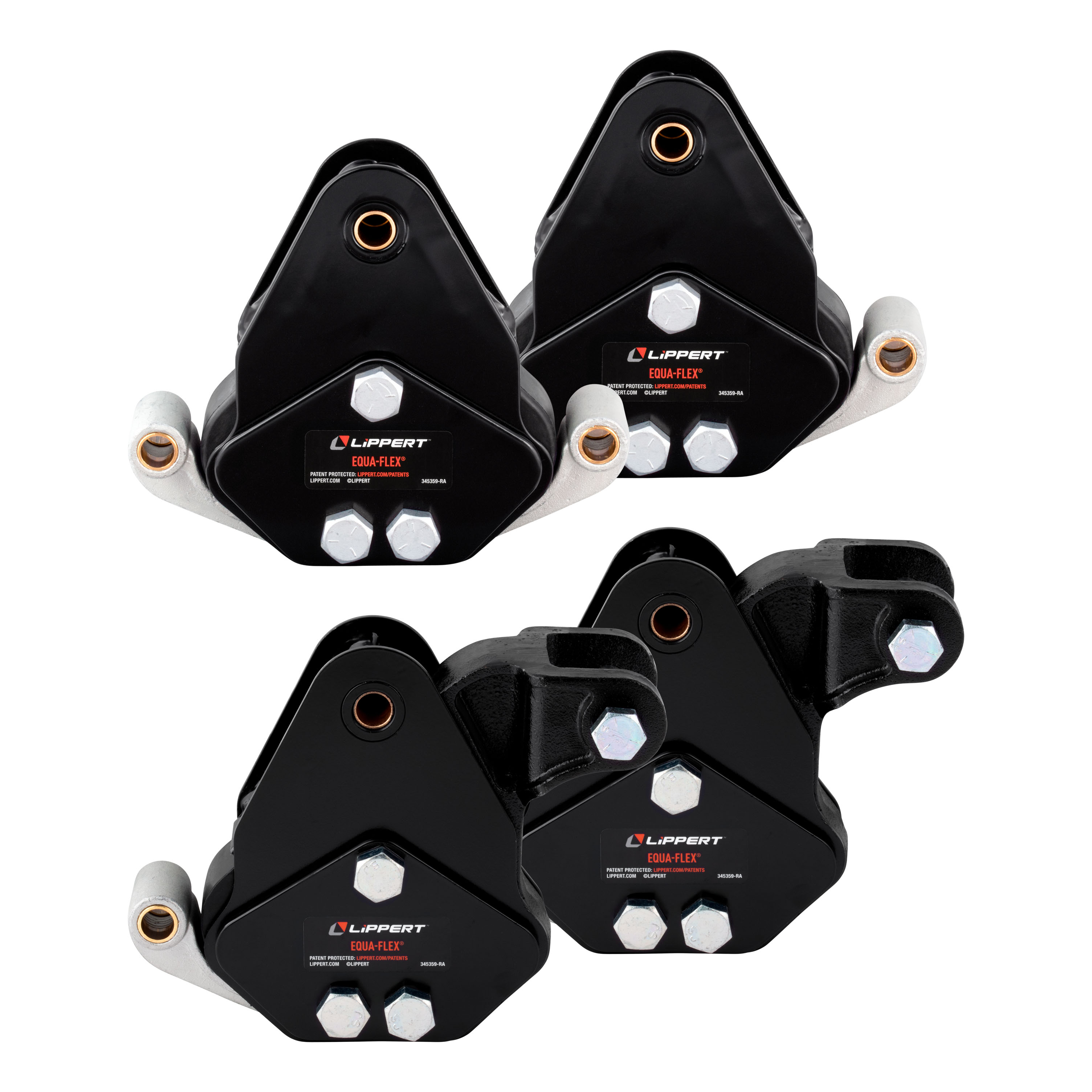 Lippert 2024115101 Equa-Flex Rubberized Equalizer Short Triple Axle Kit for 5,000-8,000-lb. Axles (Two Pairs) thumbnail 3