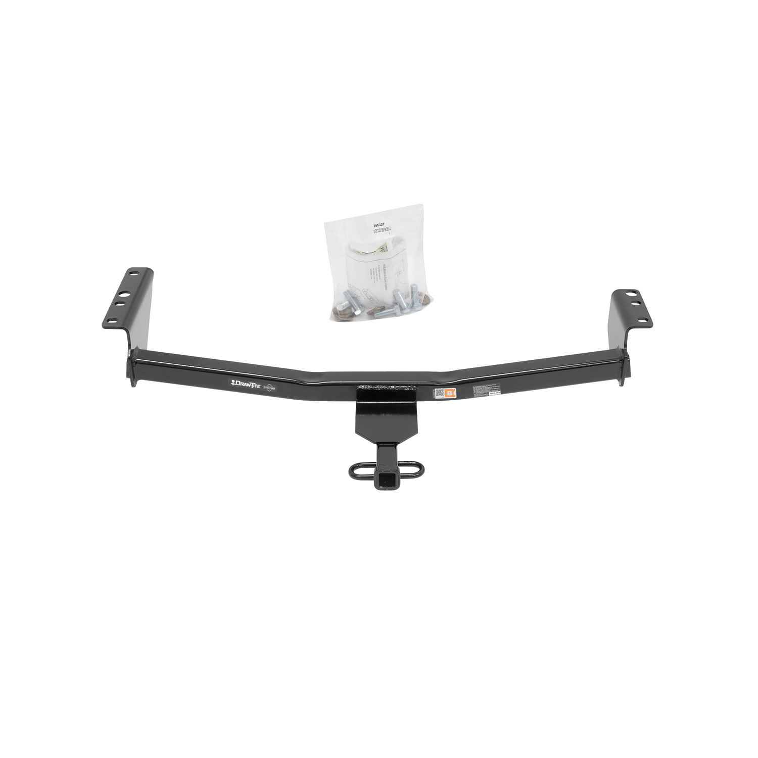 2014-2020 Nissan Rogue Except Sport Draw-tite Class 2 Trailer Hitch, 1-1/4 Inch Square Receiver Bundle w/ Plug-n-Play T-One Wiring Harness thumbnail 7