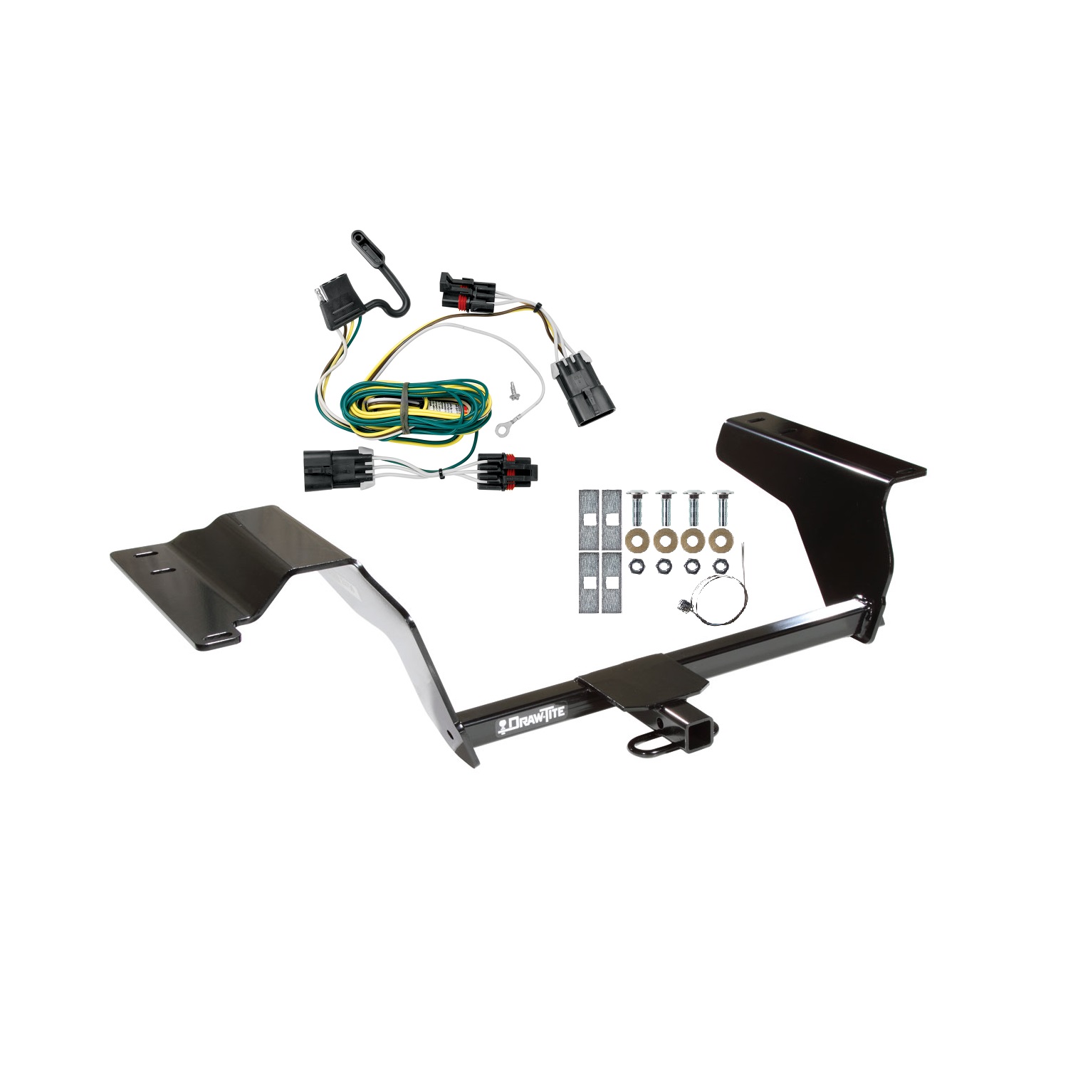 2005-2010 Chevrolet Cobalt SS Coupe Draw-tite Class 1 Trailer Hitch, 1-1/4 Inch Square Receiver Bundle w/ Plug-n-Play T-One Wiring Harness thumbnail 0