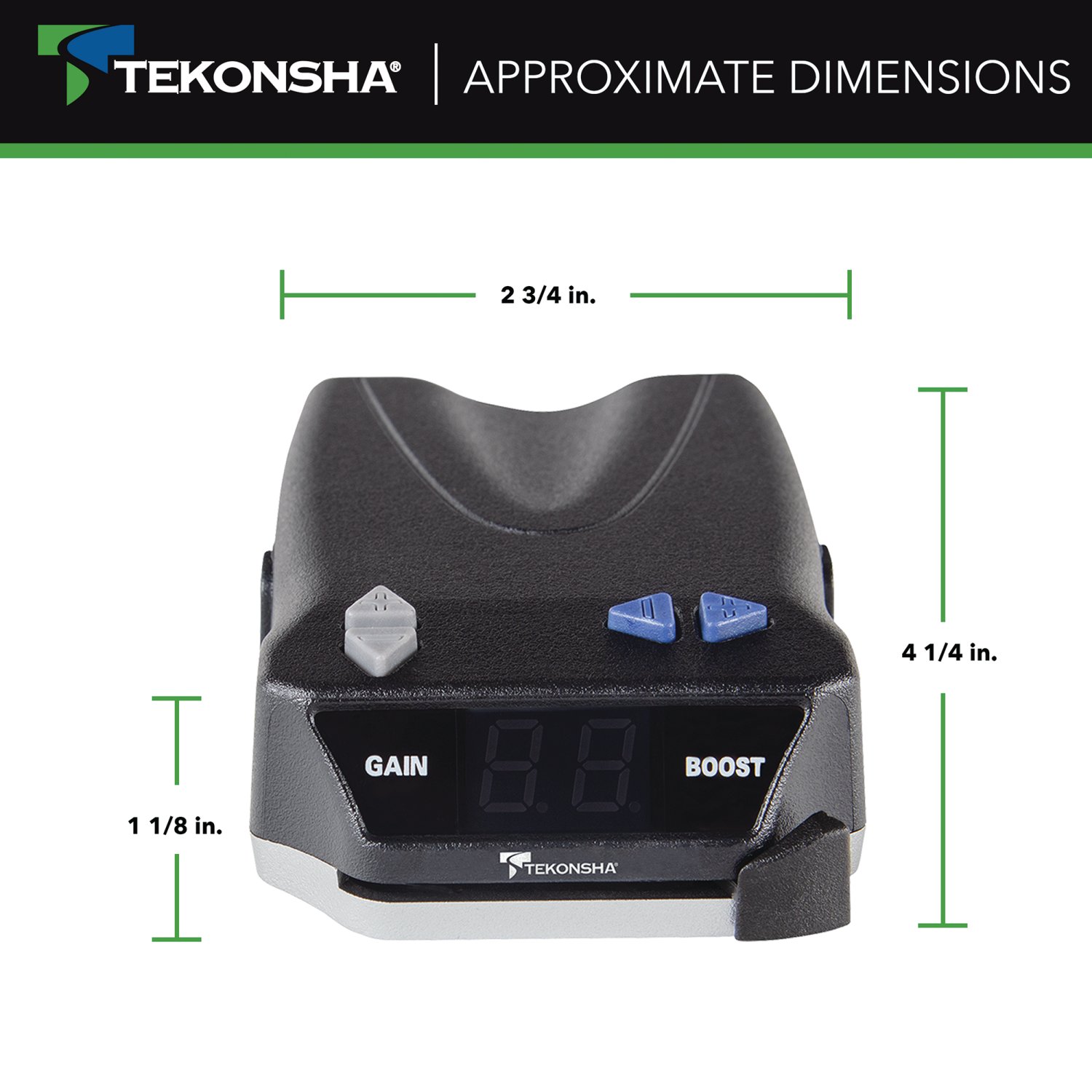 Tekonsha BRAKE-EVN  Proportional Brake Controller for Trailers with 1-4 Axles, Black thumbnail 1
