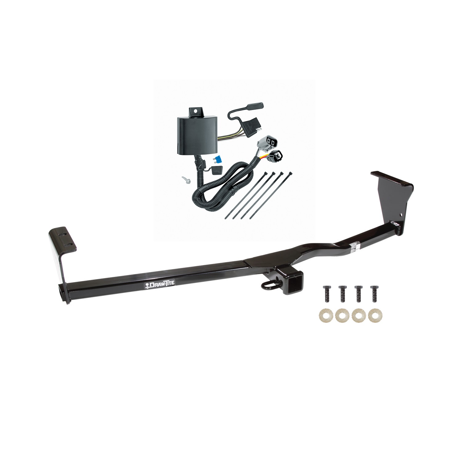 2011-2013 KIA Sorento EX, w/V6 Engine, w/Factory Tow Package Draw-tite Class 3 Trailer Hitch, 2 Inch Square Receiver Bundle w/ Plug-n-Play T-One Wiring Harness thumbnail 0