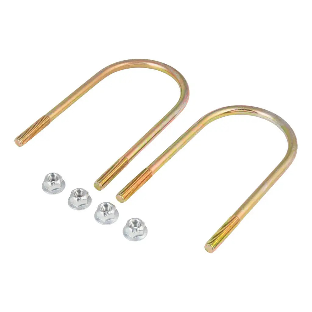 Lippert 2024117451 Trailer Axle U-Bolt & Nut Kit, 10,000-16,000-lb. Axles, 5" Axle Tube, 5/8"-11 Thread Size, 10" Length thumbnail 0