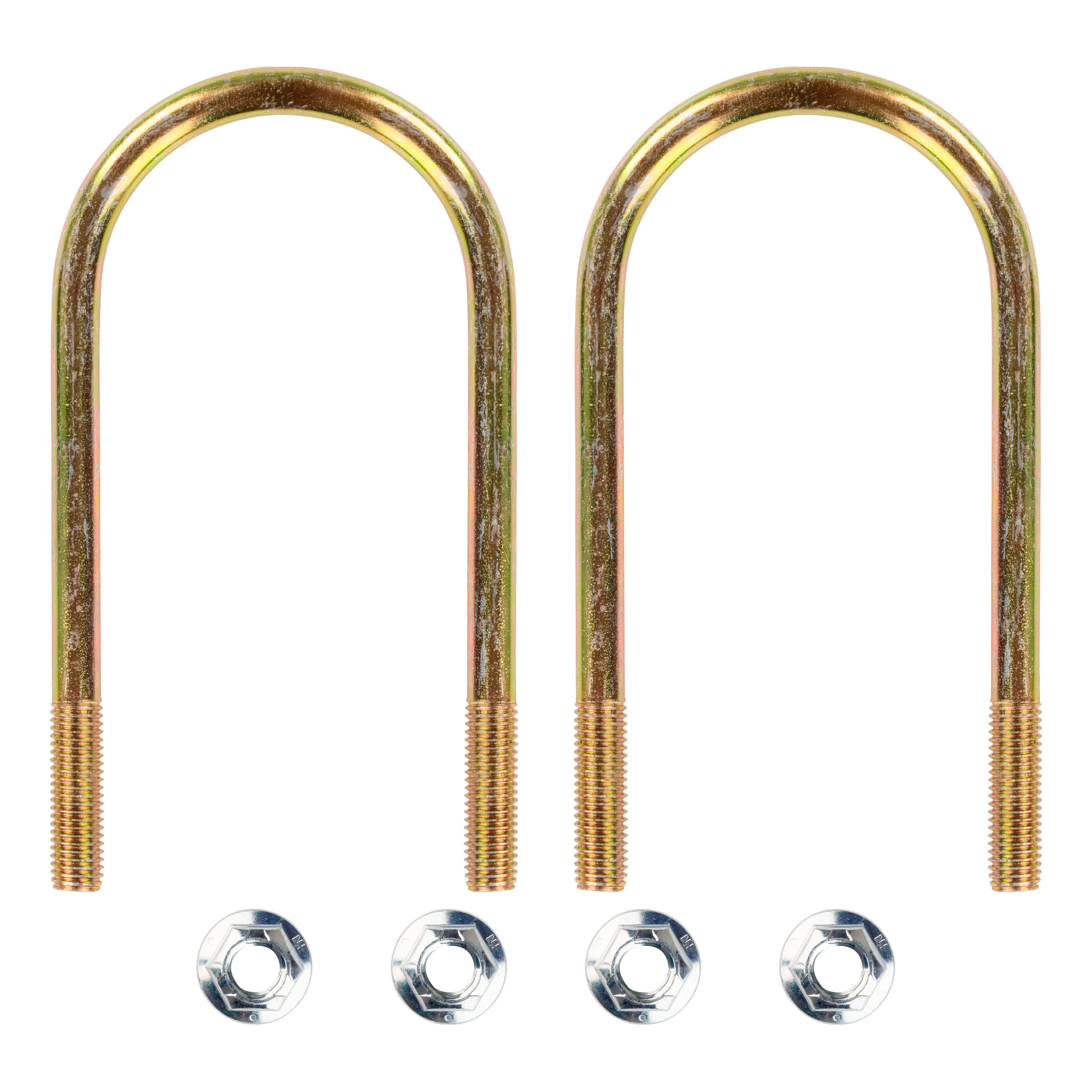 Lippert 2024117450 Trailer Axle U-Bolt & Nut Kit, 10,000-lb. Axles, 4" Axle Tube, 5/8"-11 Thread Size, 8-3/4" Length thumbnail 1