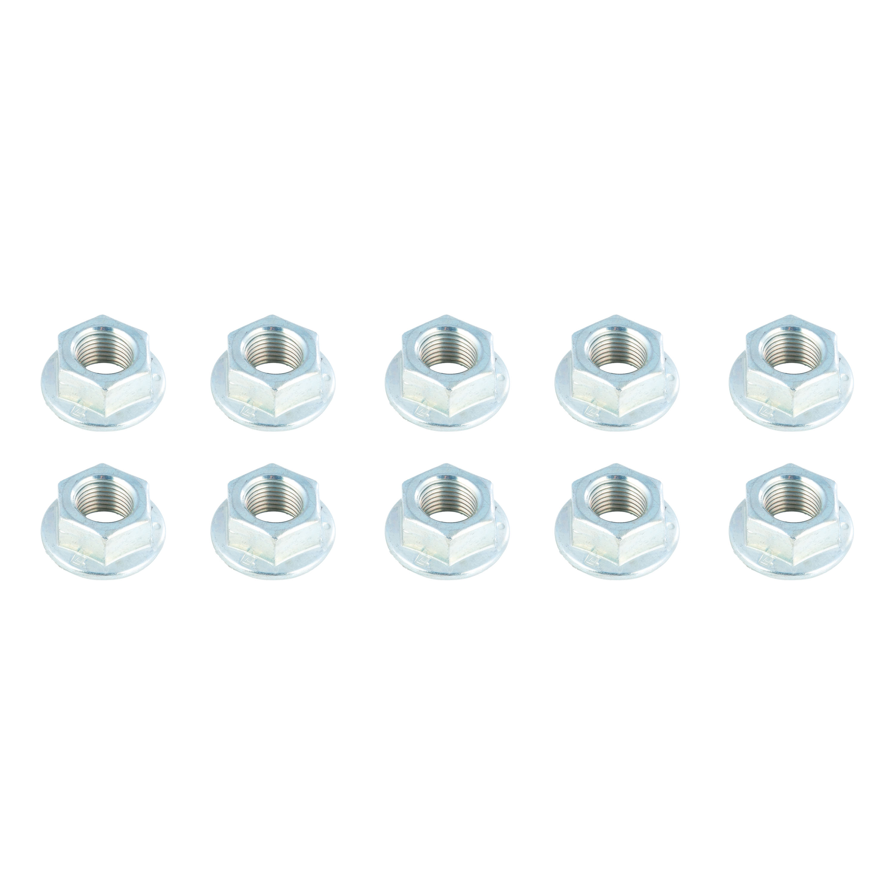 Lippert 2025047566 Trailer Suspension Hex Flange Nut, 1/2"-20 Thread Size, 10 Pack thumbnail 0
