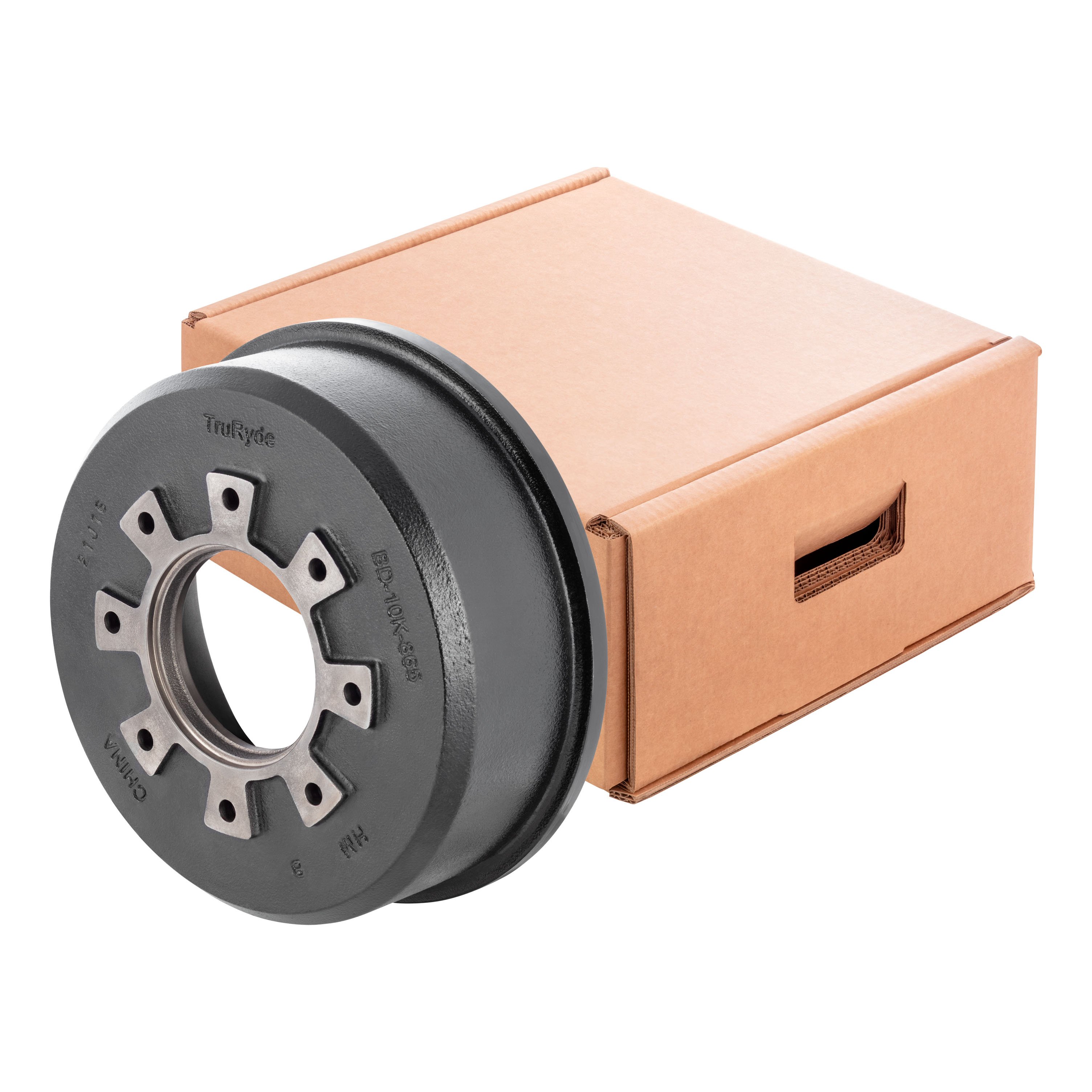 Trailer Brake Drum, 10,000-lb. Axles, 12-1/4" Brake Size, 3-3/8" Brake Width thumbnail 0