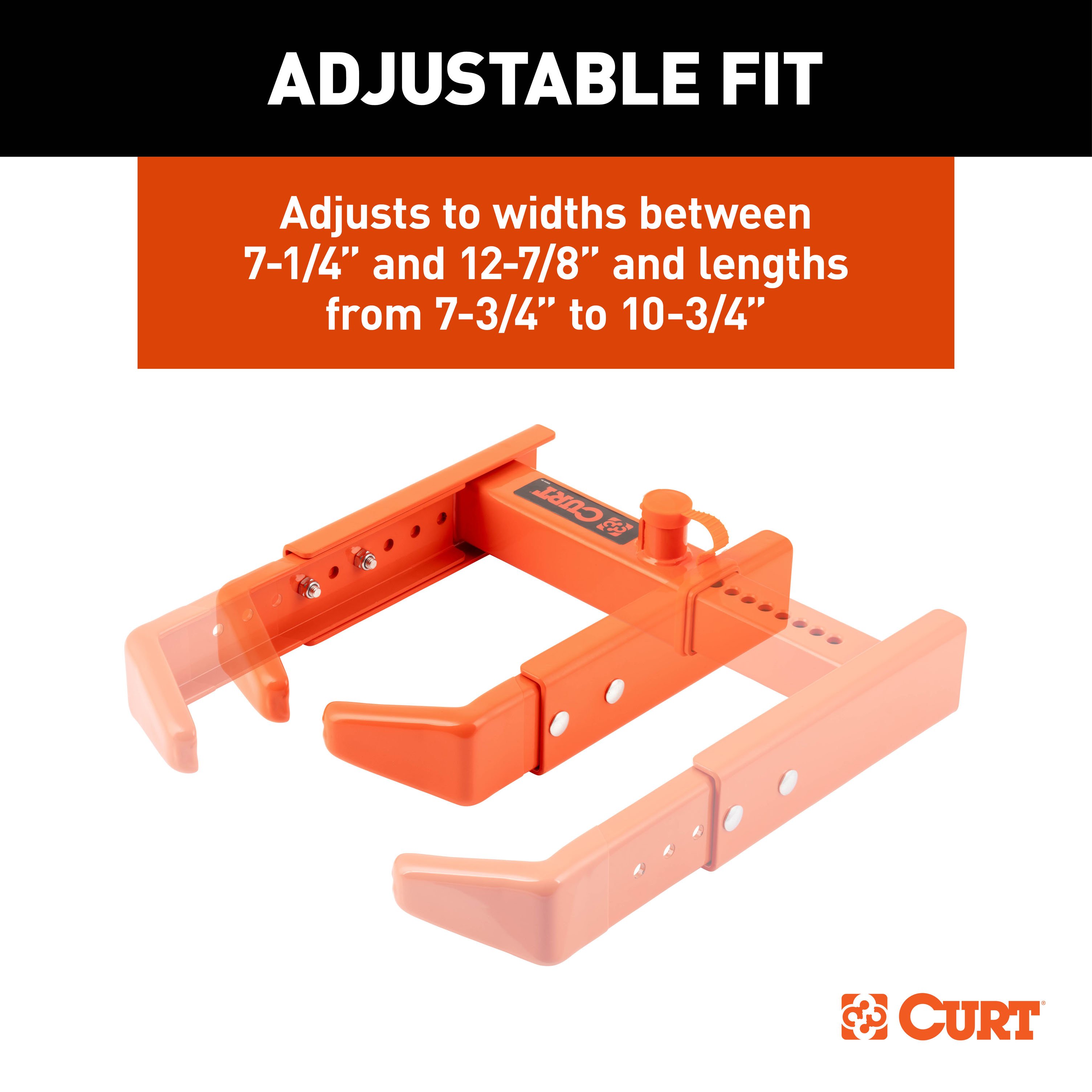 CURT 23176 Adjustable Trailer Wheel Lock, 16.5” x 6.5”-8 to 33" x 12-1/2"/R15 thumbnail 6