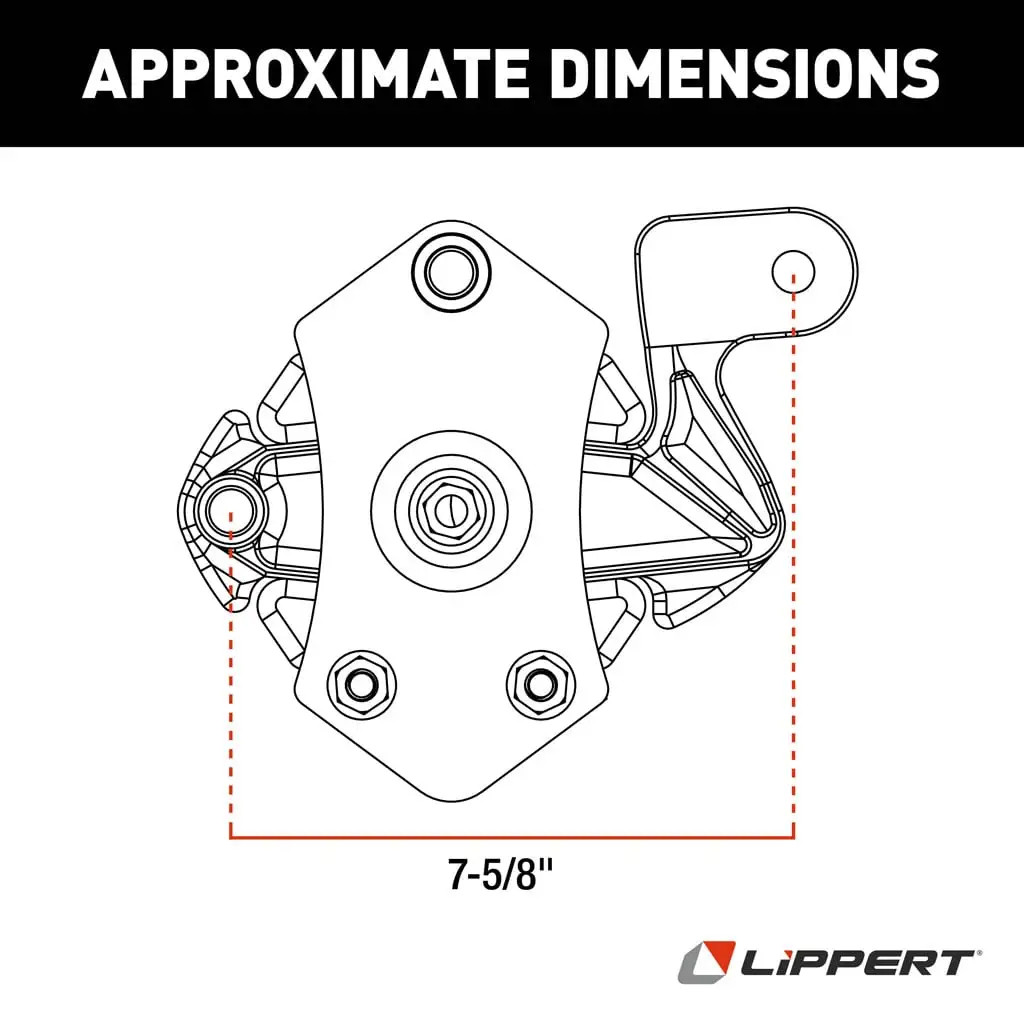 Lippert 2024115710 Road Armor Shock-Absorbing Trailer Equalizer Long Triple Axle Kit for 3,500-8,000-lb. Axles (Two Pairs) thumbnail 4