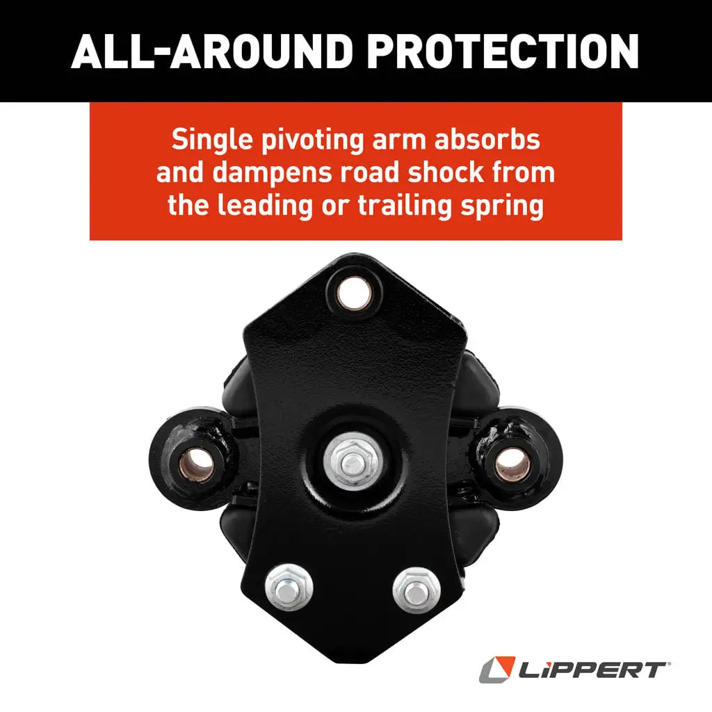 Lippert 2024115710 Road Armor Shock-Absorbing Trailer Equalizer Long Triple Axle Kit for 3,500-8,000-lb. Axles (Two Pairs) thumbnail 7