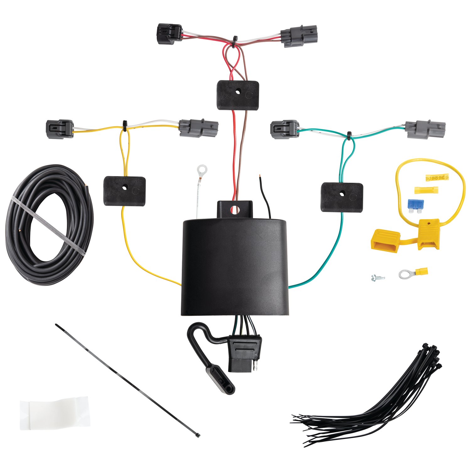 2022-2024 Honda Civic Hatchback, Except Models w/Center ExhaustDraw-Tite Class 1 Trailer Hitch, 1-1/4 Inch Square Receiver Bundle w/ Plug-n-Play T-One Wiring Harness thumbnail 1