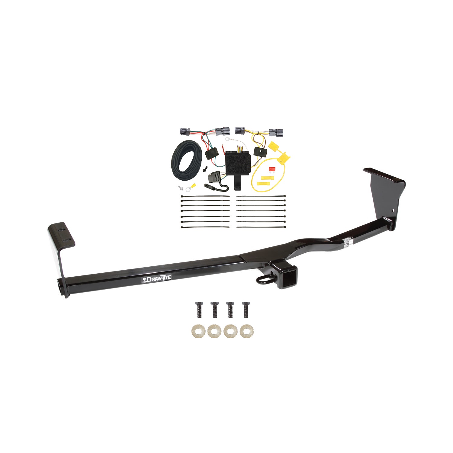 2011-2013 KIA Sorento LX, w/I4 Engine Draw-tite Class 3 Trailer Hitch, 2 Inch Square Receiver Bundle w/ Plug-n-Play T-One Wiring Harness thumbnail 0