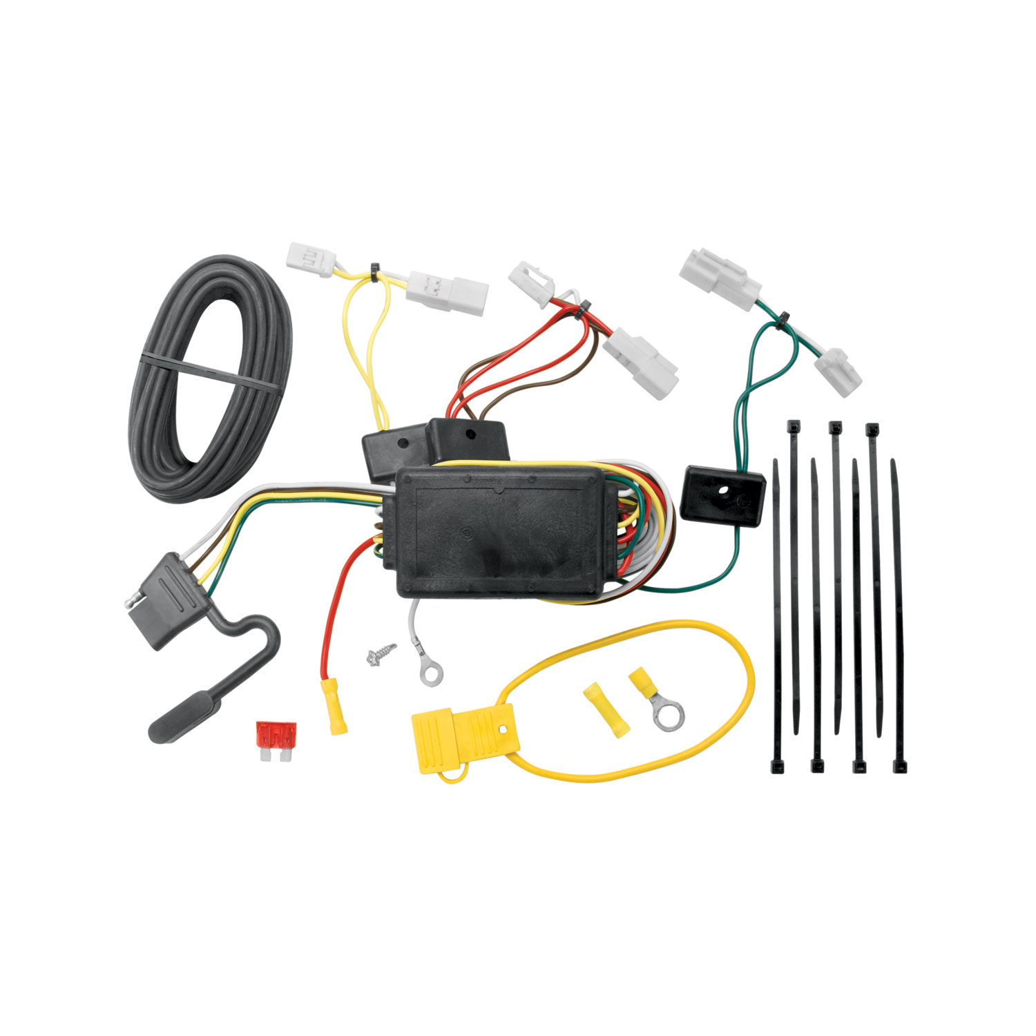 2004-2008 Mazda 6 Hatchback Draw-tite Class 1 Trailer Hitch, 1-1/4 Inch Square Receiver Bundle w/ Plug-n-Play T-One Wiring Harness thumbnail 1