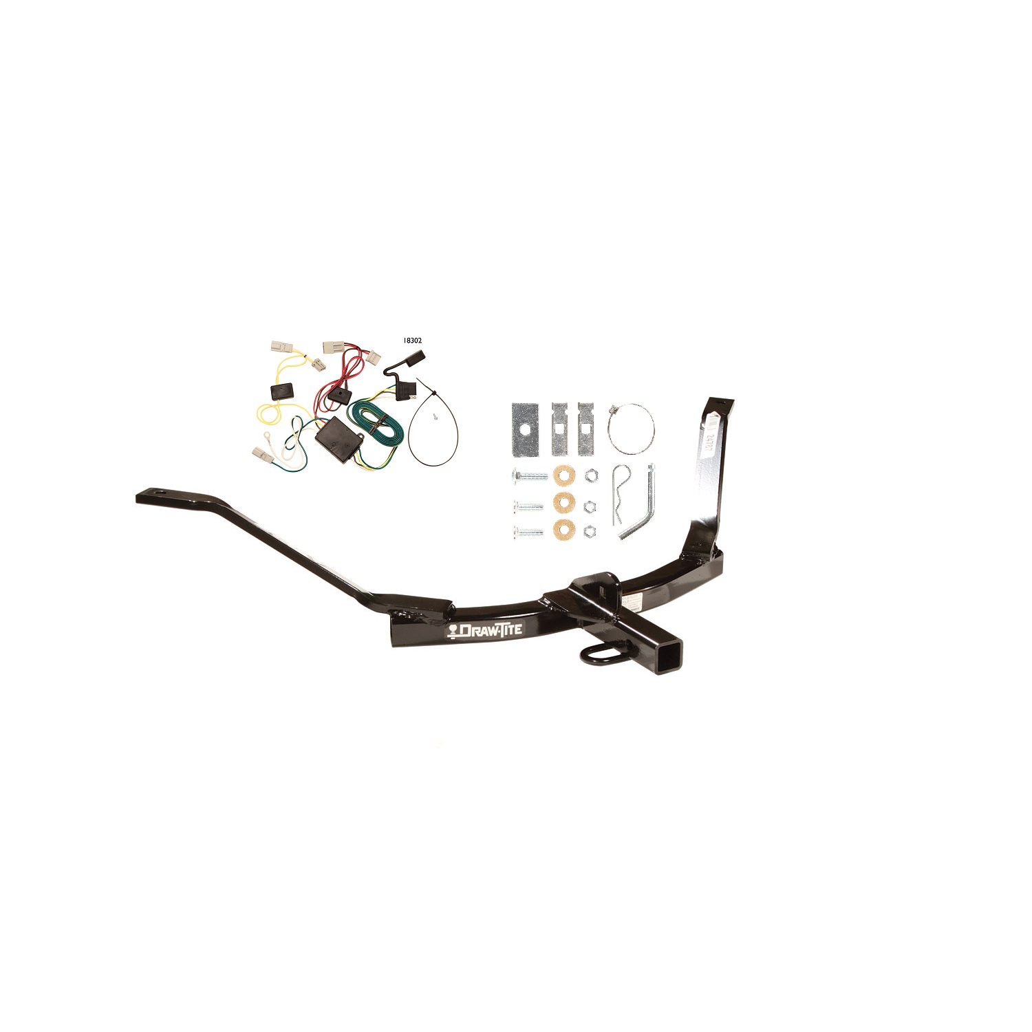 2006-2007 Honda Accord Sedan Draw-tite Class 1 Trailer Hitch, 1-1/4 Inch Square Receiver Bundle w/ Plug-n-Play T-One Wiring Harness thumbnail 0