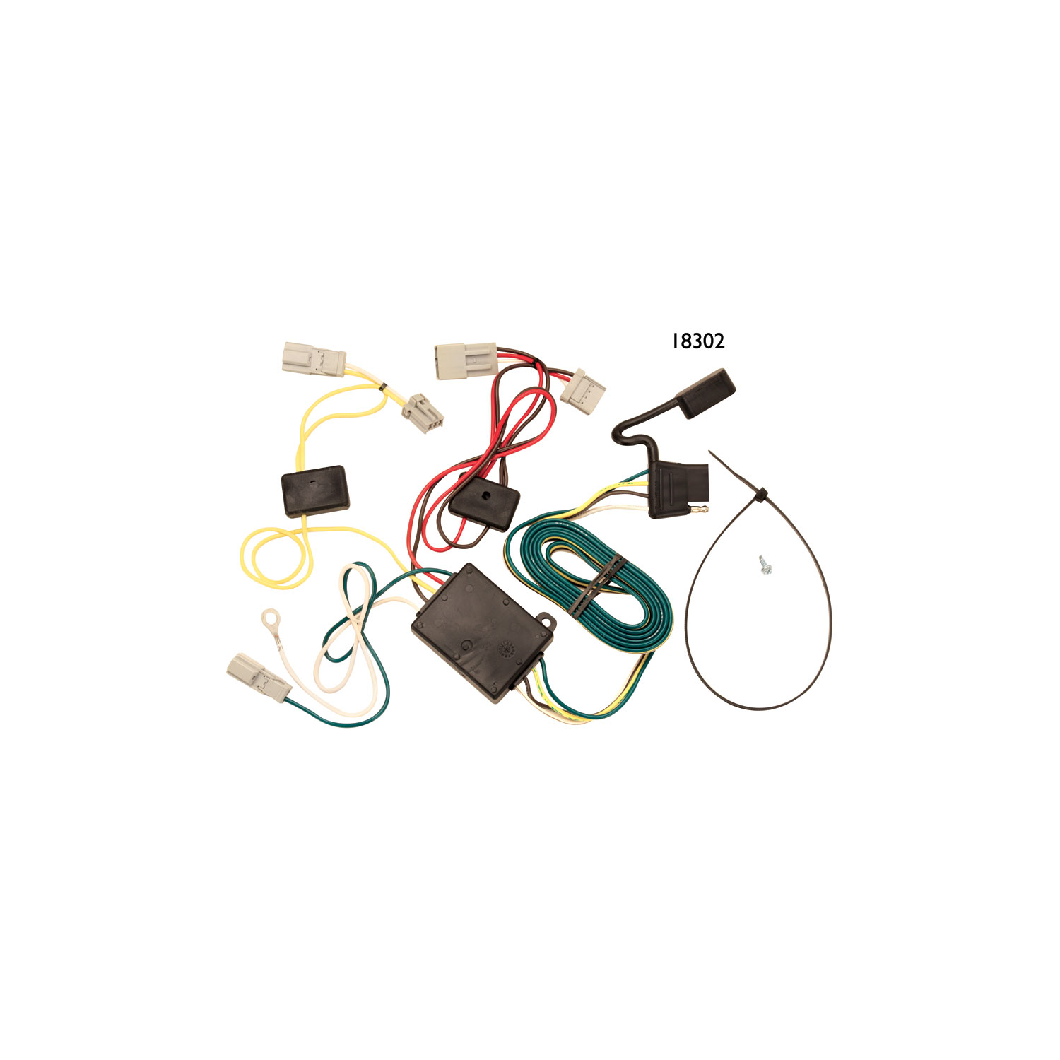 2006-2007 Honda Accord Sedan Draw-tite Class 1 Trailer Hitch, 1-1/4 Inch Square Receiver Bundle w/ Plug-n-Play T-One Wiring Harness thumbnail 1
