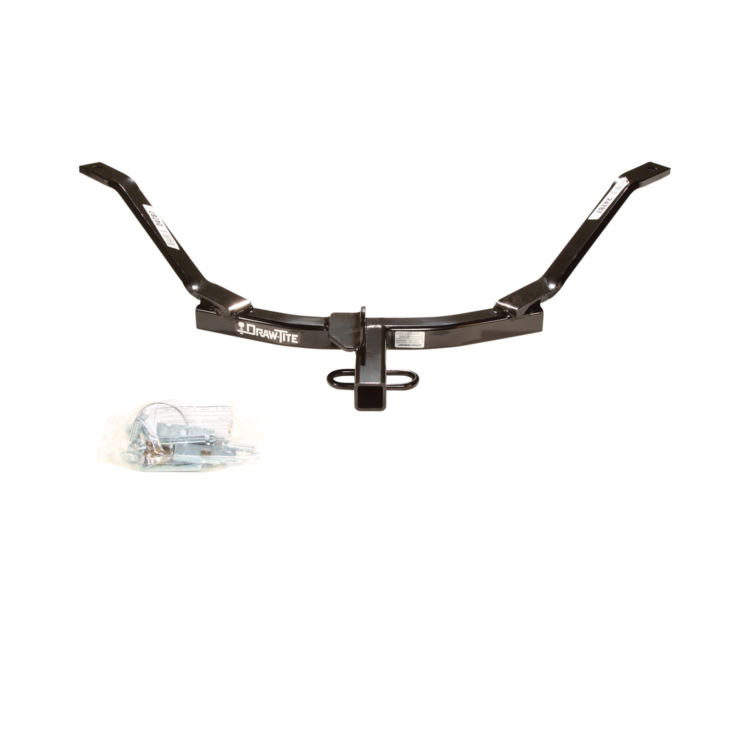 2006-2007 Honda Accord Sedan Draw-tite Class 1 Trailer Hitch, 1-1/4 Inch Square Receiver Bundle w/ Plug-n-Play T-One Wiring Harness thumbnail 7