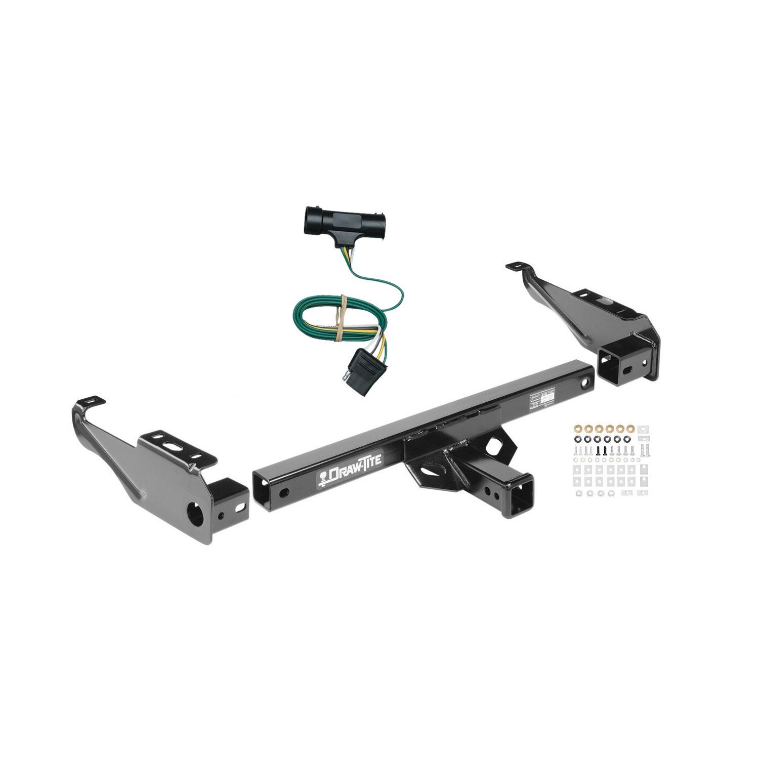1967-1978 GMC C25 Draw-tite Class 4 Multi-Fit Trailer Hitch, 2 Inch Square Receiver Bundle w/ Plug-n-Play T-One Wiring Harness thumbnail 0