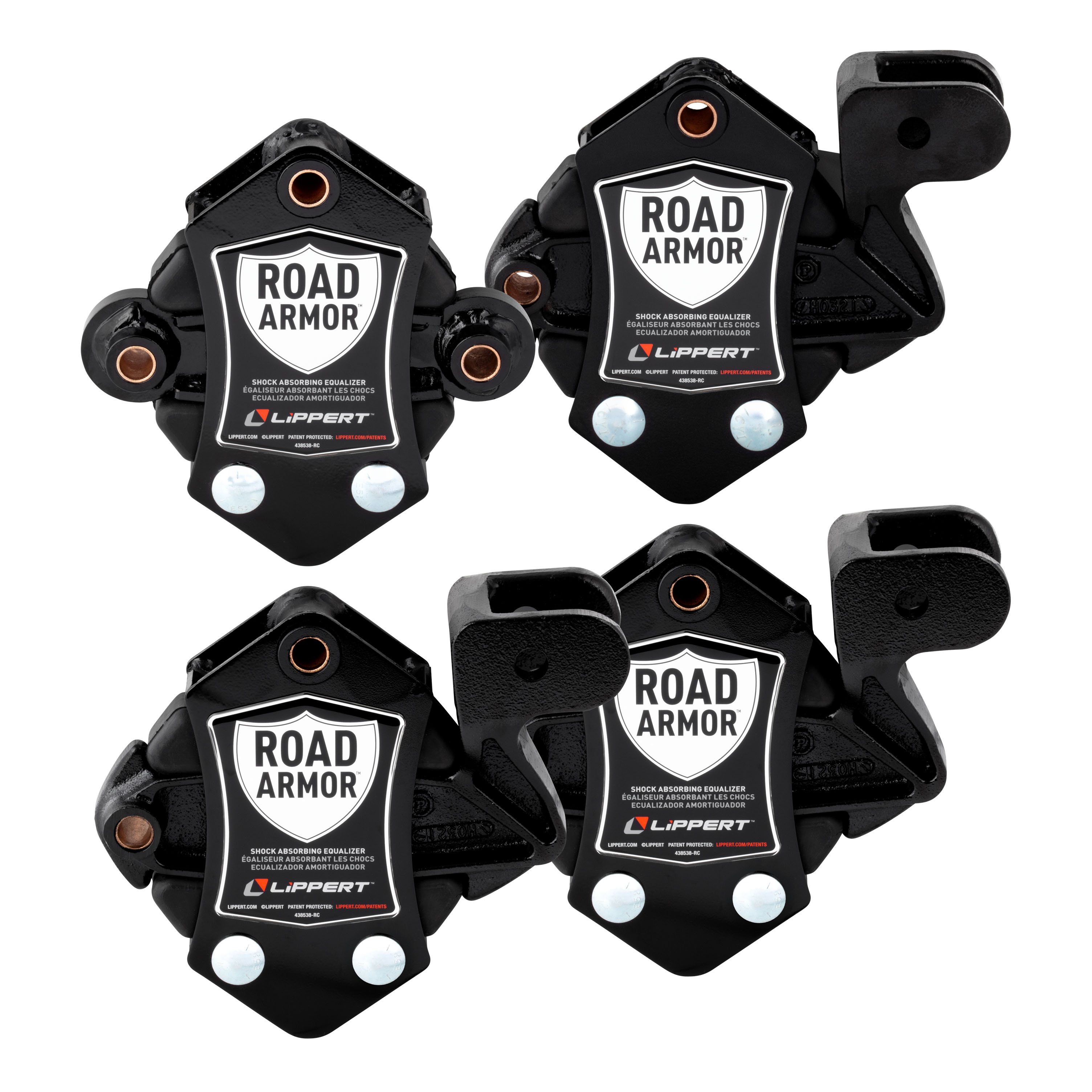 Lippert 3,500 to 8,000-lb. Axles (Two Pairs) 2024115697 Road Armor Shock-Absorbing Trailer Equalizer Short Triple Axle Kit for 3,500 to 8,000-lb. Axles (Two Pairs) thumbnail 2