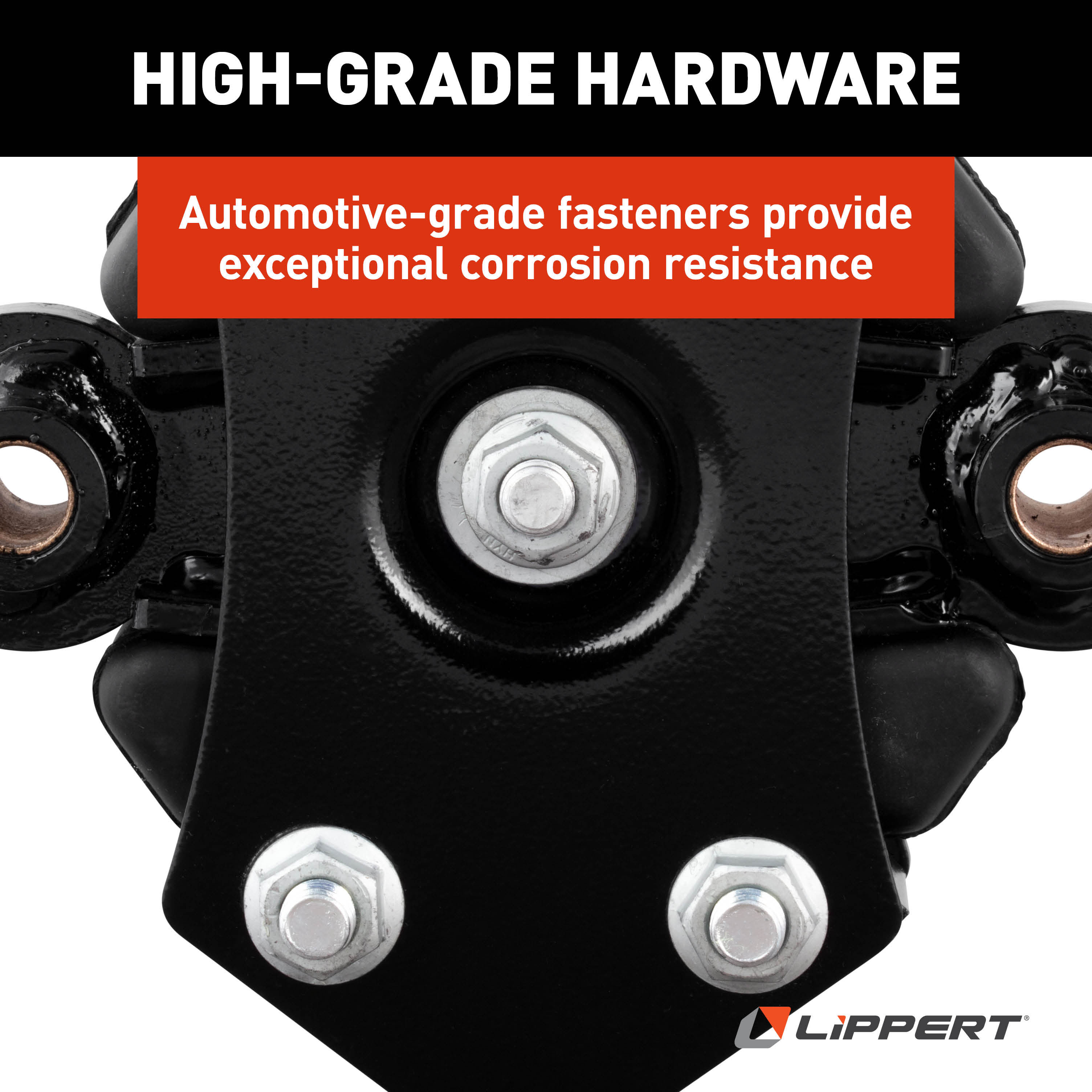 Lippert 3,500 to 8,000-lb. Axles (Two Pairs) 2024115697 Road Armor Shock-Absorbing Trailer Equalizer Short Triple Axle Kit for 3,500 to 8,000-lb. Axles (Two Pairs) thumbnail 11