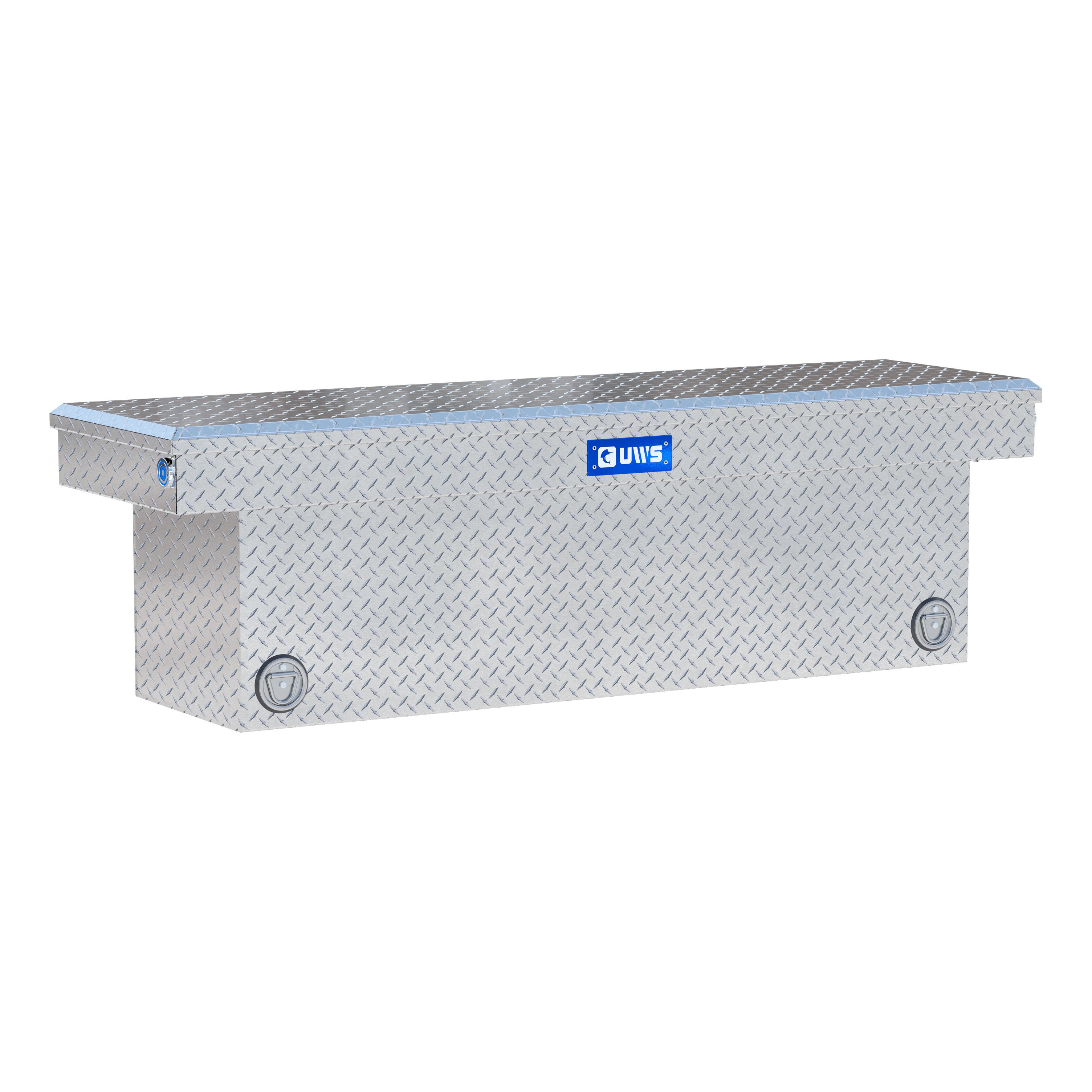 UWS TBSD-69-PB Bright Aluminum 69" Deep Push Button Crossover Truck Tool Box thumbnail 0