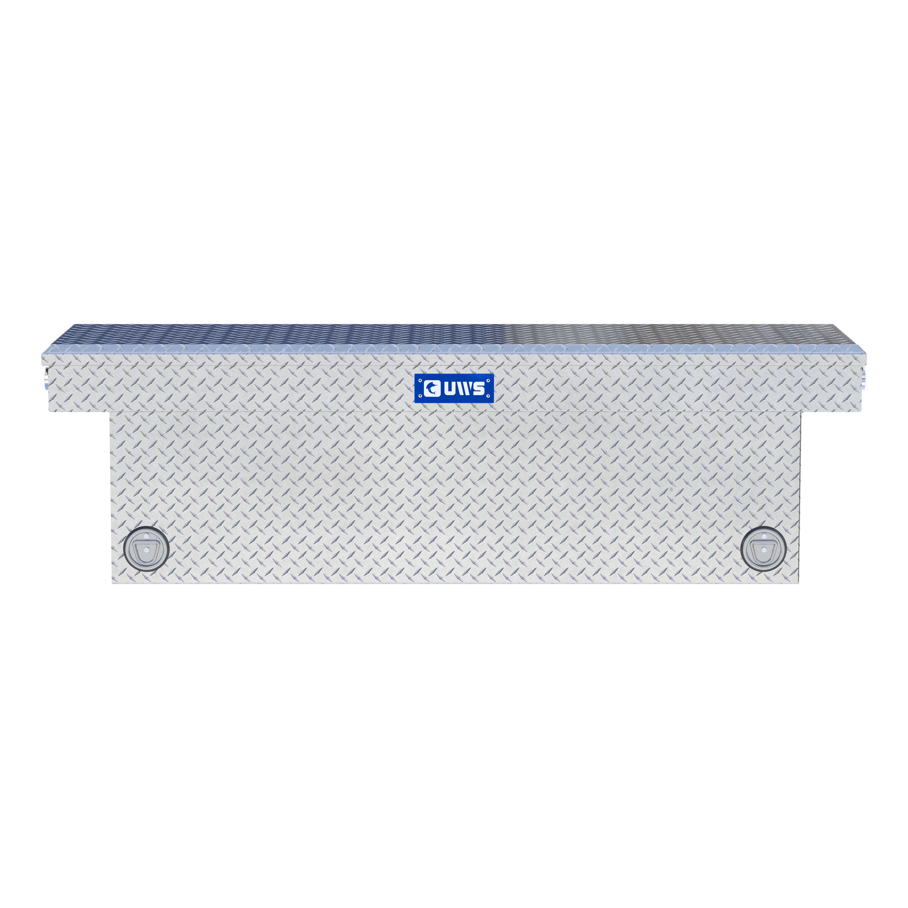 UWS TBSD-69-PB Bright Aluminum 69" Deep Push Button Crossover Truck Tool Box thumbnail 1