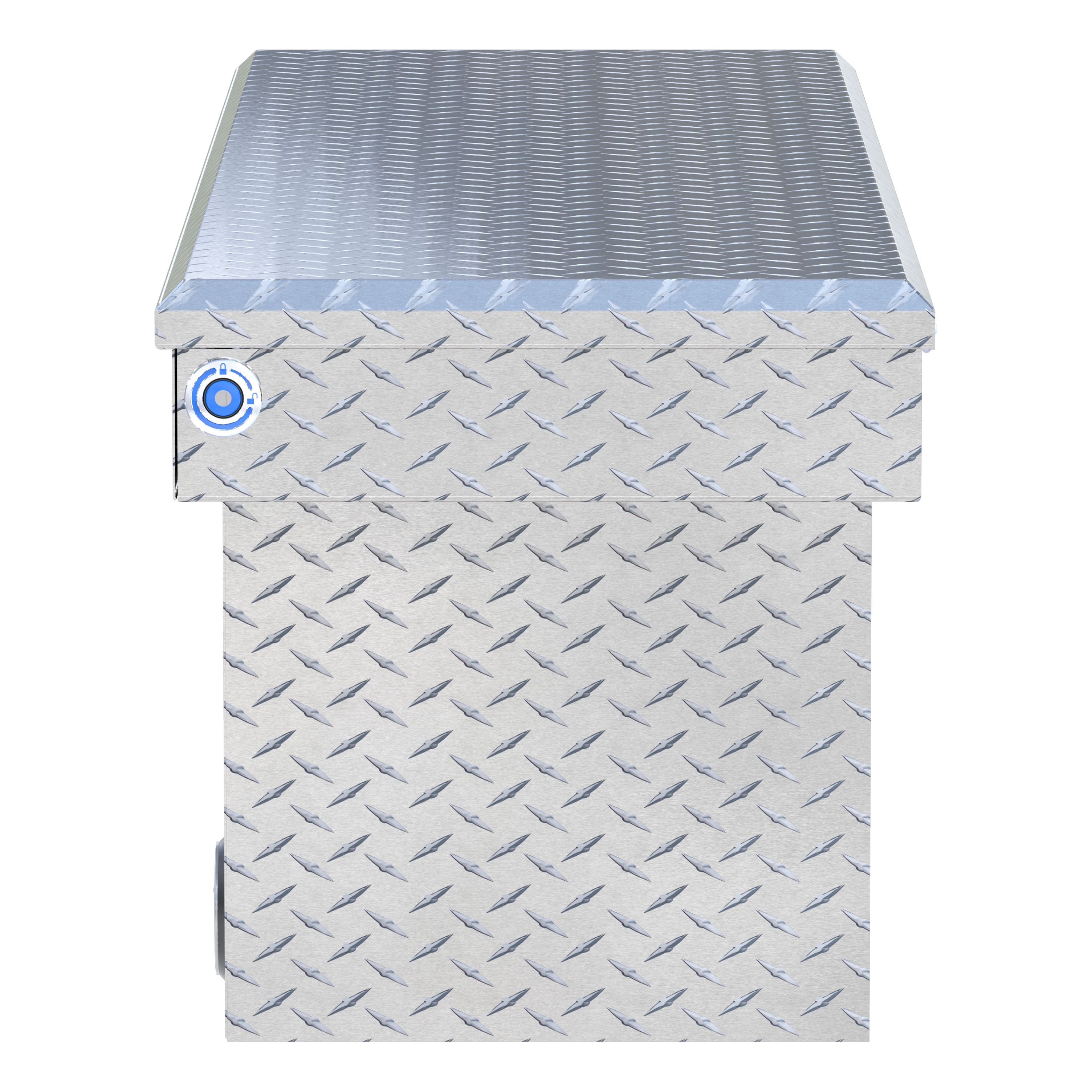UWS TBSD-69-PB Bright Aluminum 69" Deep Push Button Crossover Truck Tool Box thumbnail 4