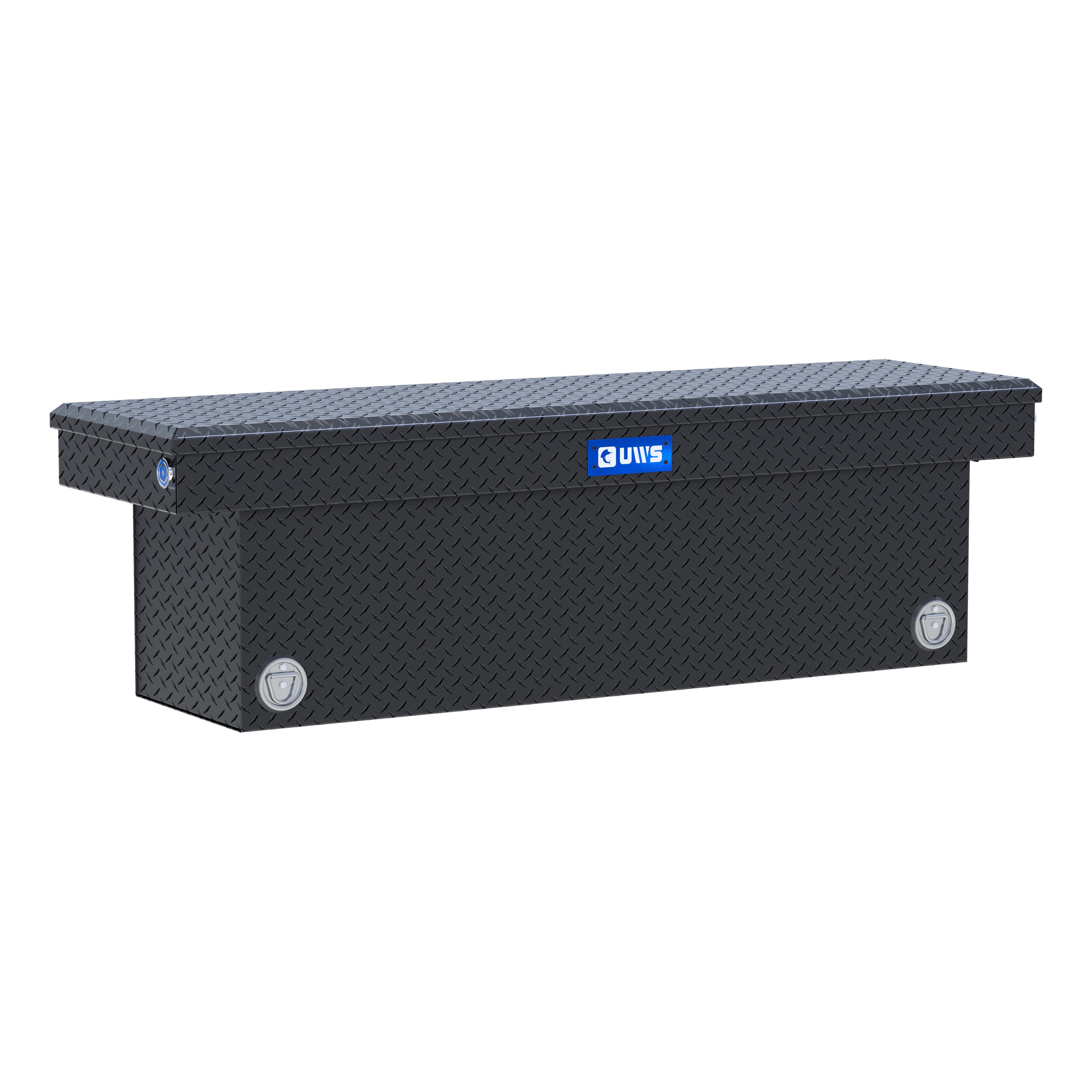 UWS TBSD-69-PB-MB Matte Black 69" Deep Push Button Crossover Truck Tool Box thumbnail 0