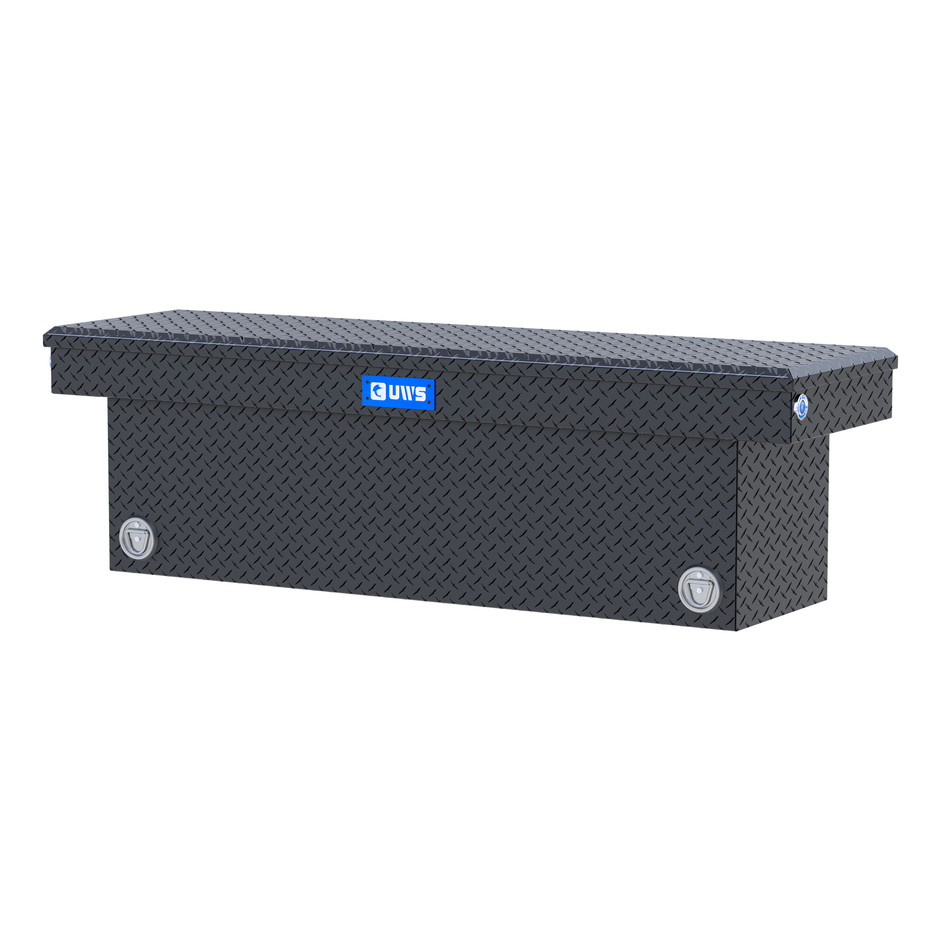 UWS TBSD-69-PB-MB Matte Black 69" Deep Push Button Crossover Truck Tool Box thumbnail 2