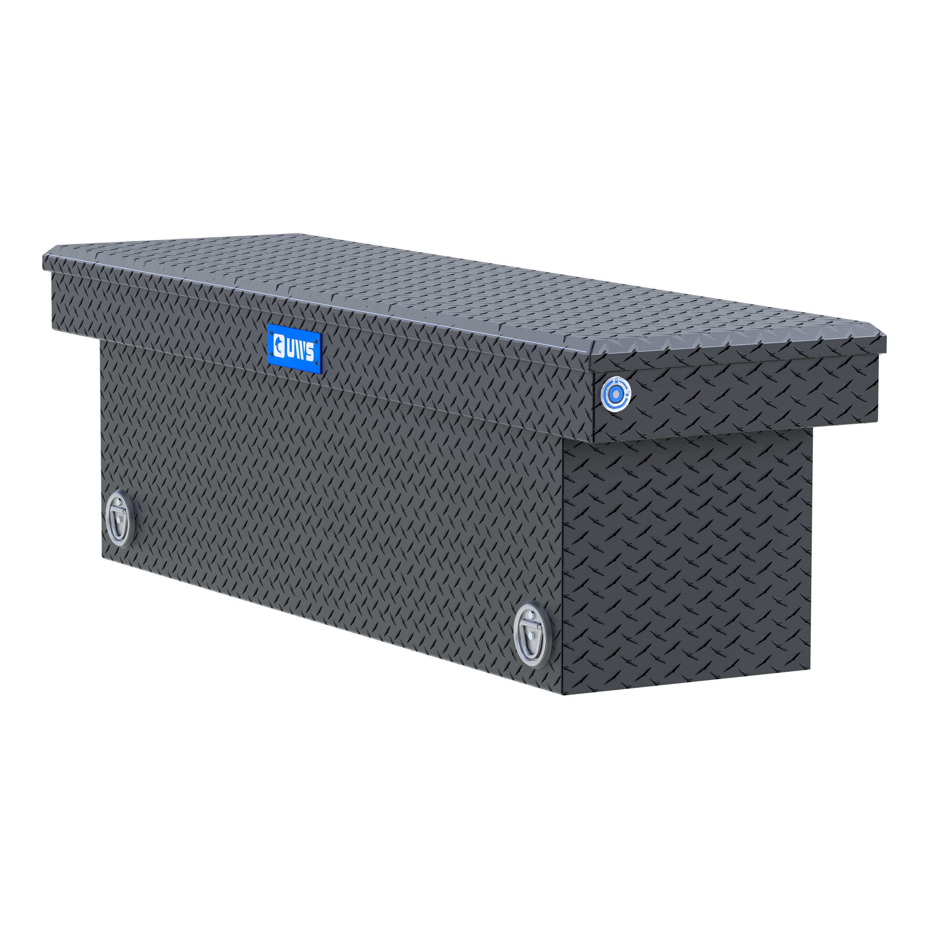UWS TBSD-69-PB-MB Matte Black 69" Deep Push Button Crossover Truck Tool Box thumbnail 3