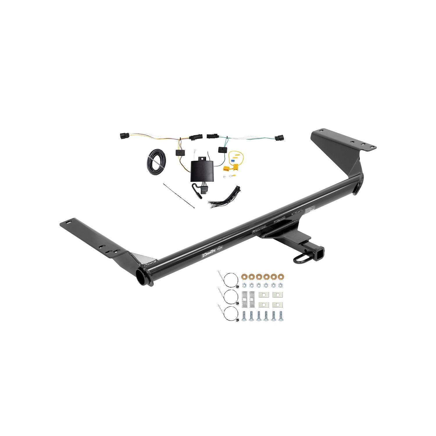 2021-2024 Chrysler Pacifica Touring L PlusDraw-Tite Class 2 Trailer Hitch, 1-1/4 Inch Square Receiver Bundle w/ Plug-n-Play T-One Wiring Harness thumbnail 0