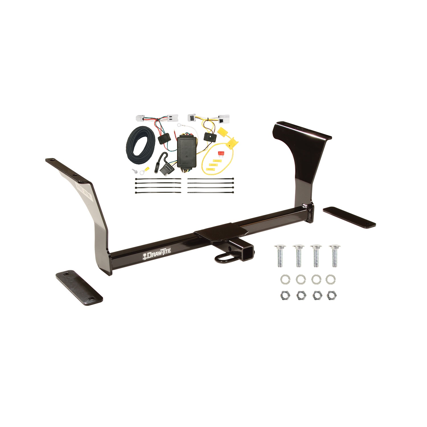 2009-2014 Nissan Maxima Draw-tite Class 1 Trailer Hitch, 1-1/4 Inch Square Receiver Bundle w/ Plug-n-Play T-One Wiring Harness thumbnail 0