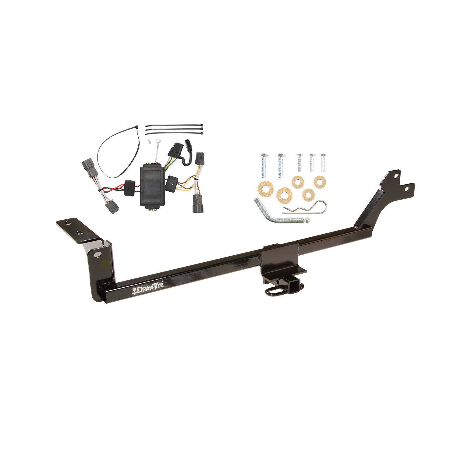 2011-2012 KIA Rondo (Canada Only) Draw-tite Class 1 Trailer Hitch, 1-1/4 Inch Square Receiver Bundle w/ Plug-n-Play T-One Wiring Harness thumbnail 0