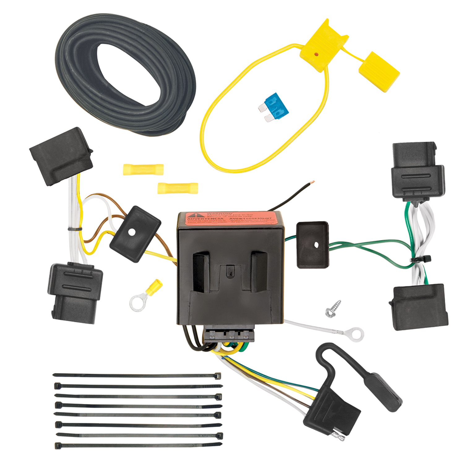 2008-2011 Mercury Mariner Draw-tite Class 3 Trailer Hitch, 2 Inch Square Receiver Bundle w/ Plug-n-Play T-One Wiring Harness thumbnail 1