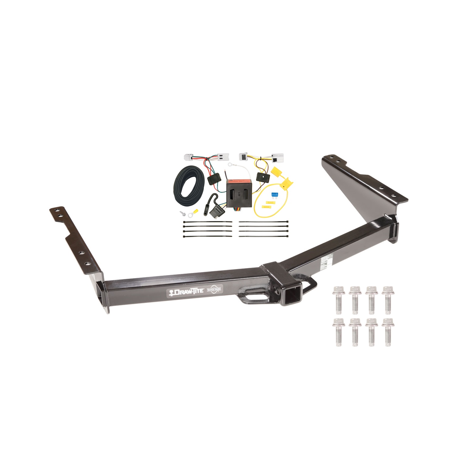 2021-2021 Nissan NV1500 Draw-tite Class 4 Trailer Hitch, 2 Inch Square Receiver Bundle w/ Plug-n-Play T-One Wiring Harness thumbnail 0