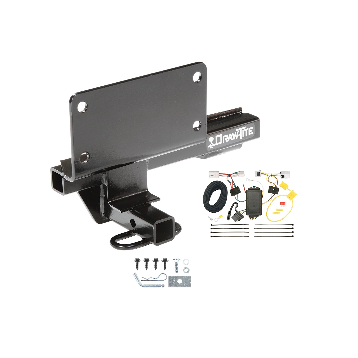 2009-2013 Infiniti G37 Sedan Draw-tite Class 1 Trailer Hitch, 1-1/4 Inch Square Receiver Bundle w/ Plug-n-Play T-One Wiring Harness thumbnail 0