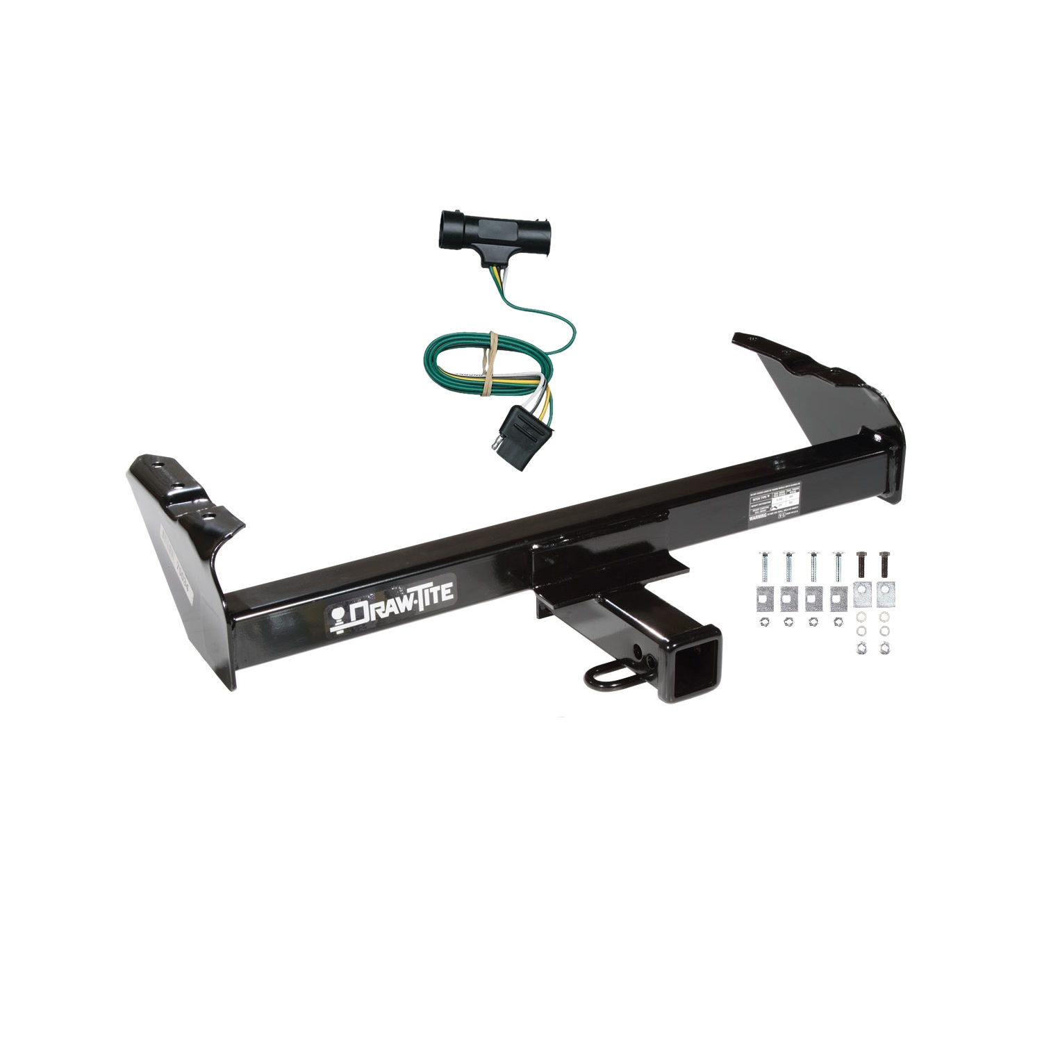 1973-1984 Chevrolet K10 Draw-tite Class 3 Trailer Hitch, 2 Inch Square Receiver Bundle w/ Plug-n-Play T-One Wiring Harness thumbnail 0