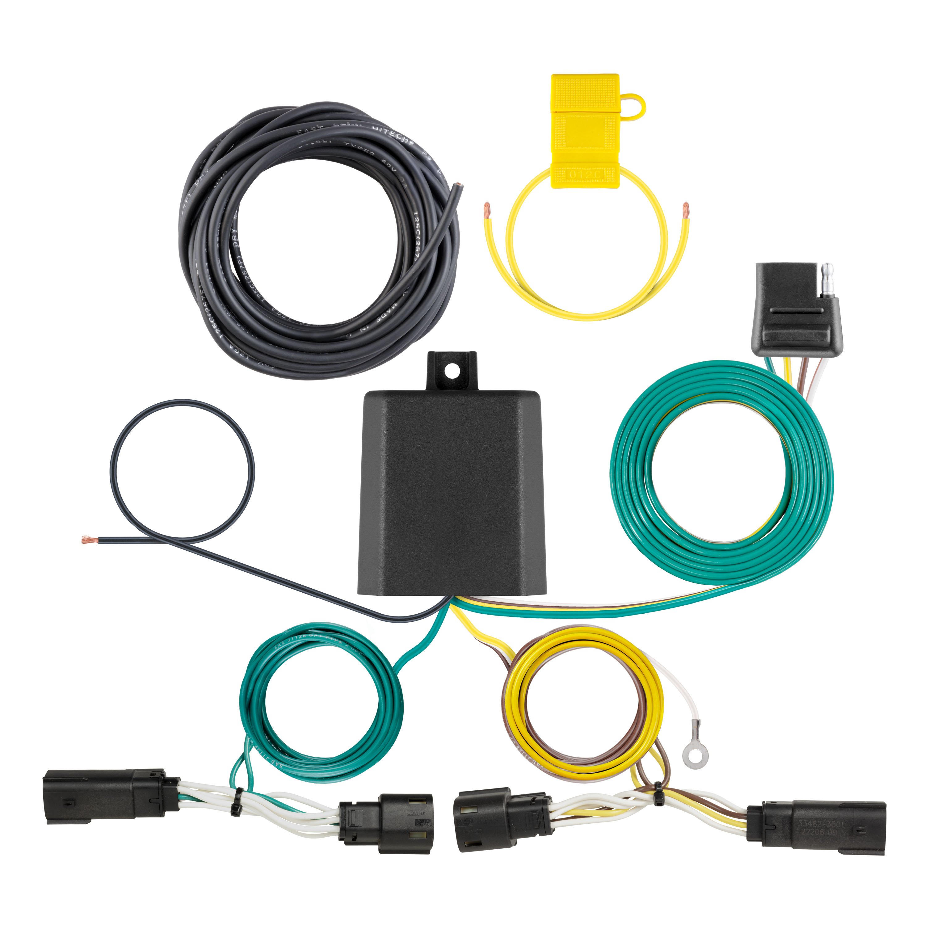 2023 - 2025 Ford Escape Excluding PHEV Curt 2", Class 3 Trailer Tow Hitch + 4-flat Wiring Kit 13454-1 thumbnail 1