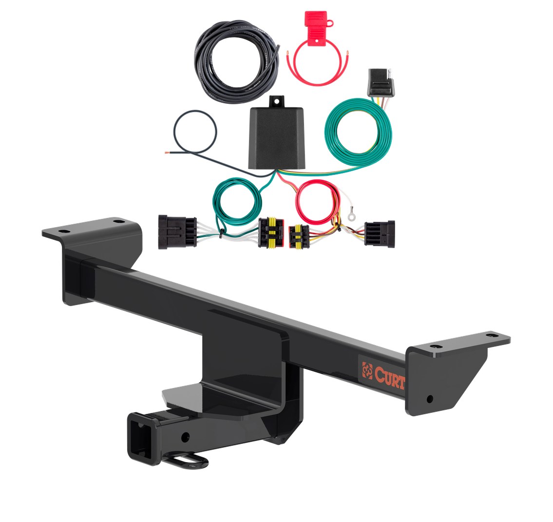 19 - 24 Infiniti QX50 Curt 2", Class 3 Trailer Tow Hitch + 4-flat Wiring Kit 13601 thumbnail 0