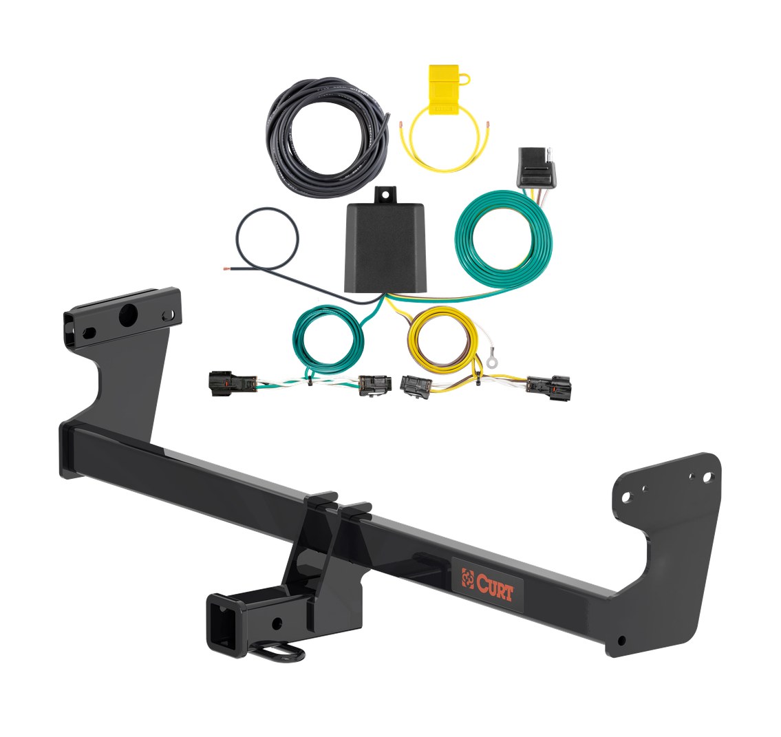 2022 - 2025 Kia EV6 Curt 2", Class 3 Trailer Tow Hitch + 4-flat Wiring Kit 13603 thumbnail 0