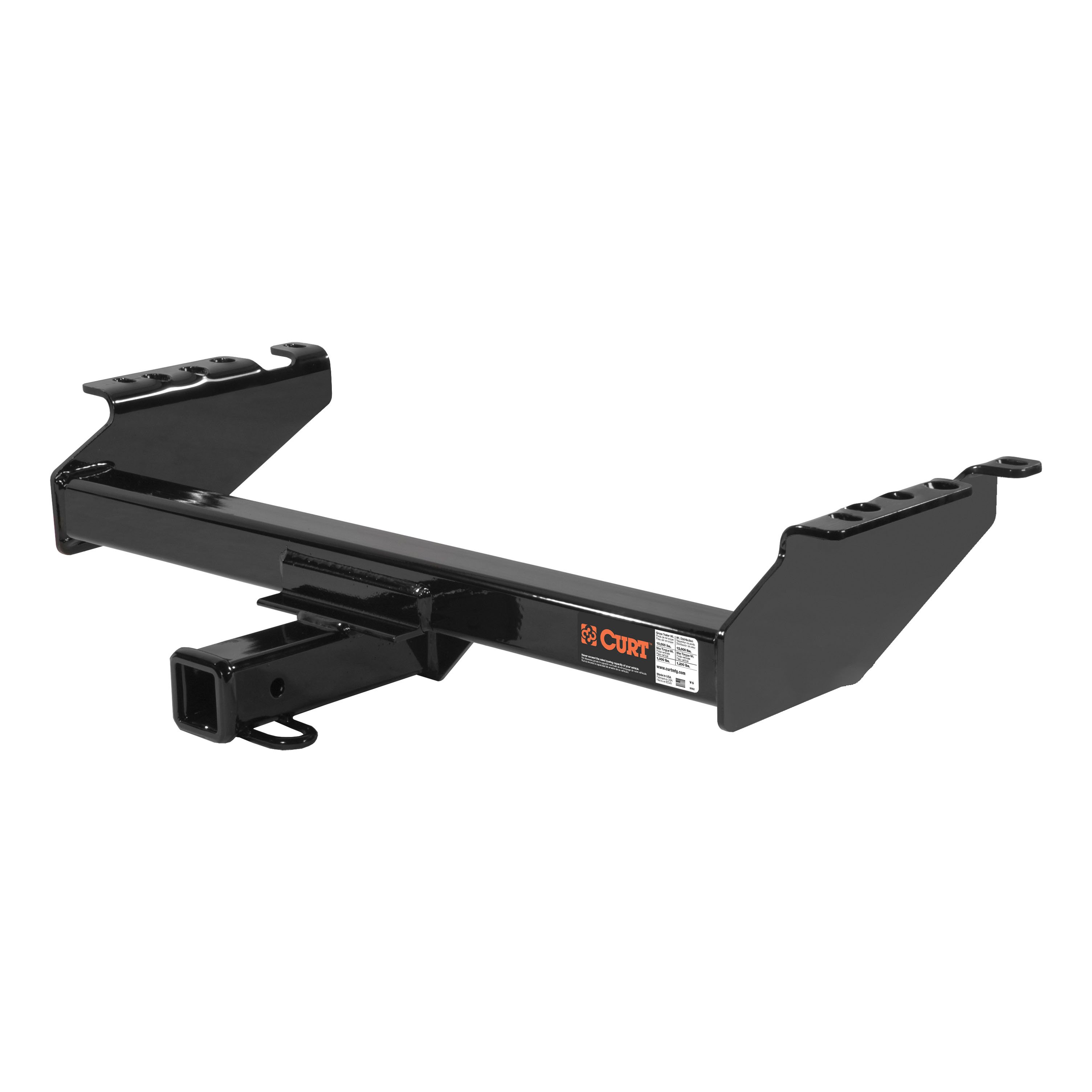1968 - 1999 Dodge Ram 2500 Excluding roll pan bumper Curt 2", Class 4 Trailer Tow Hitch + 4-flat Wiring Kit 14001 thumbnail 2