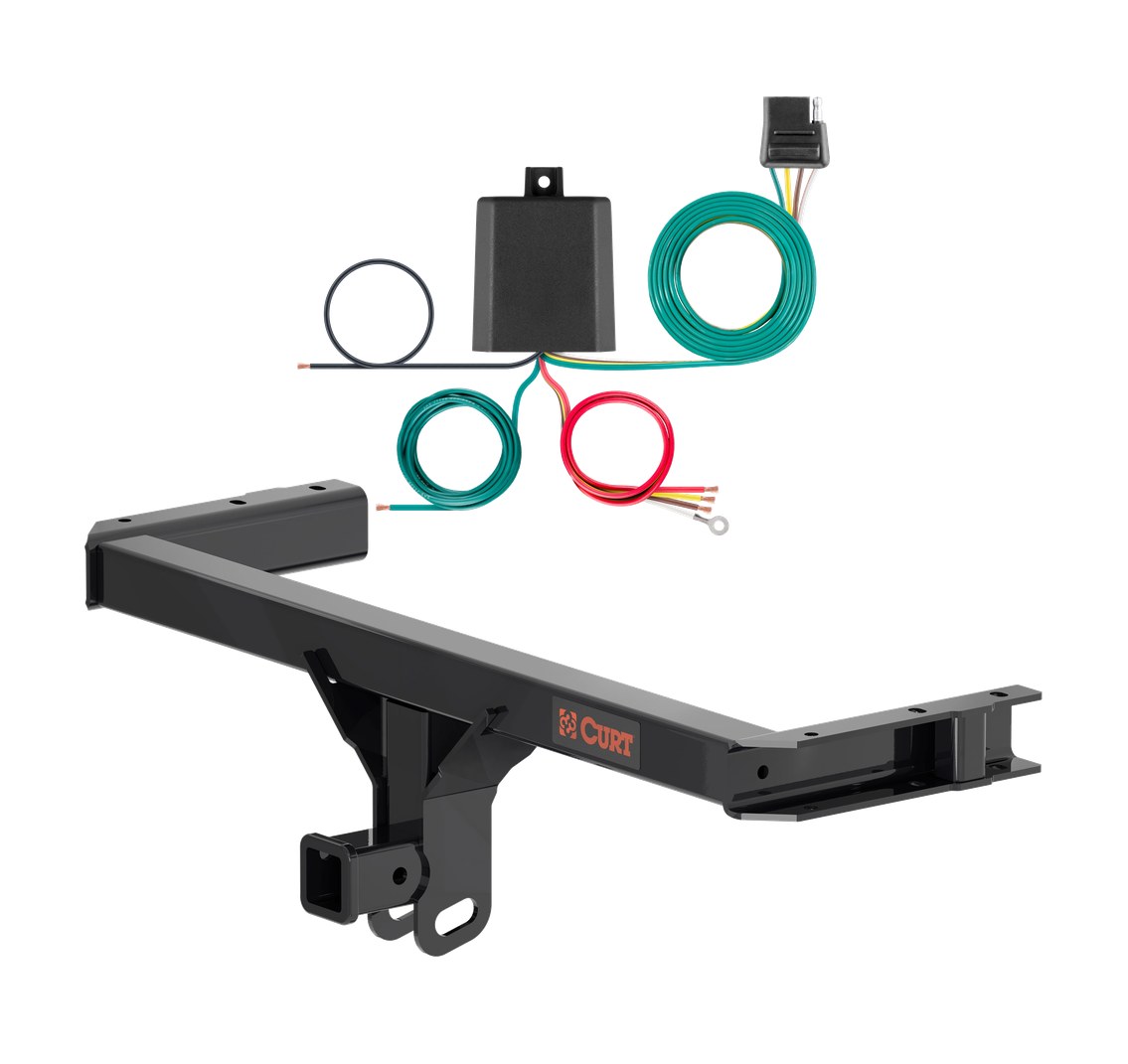 2011 - 2012 Audi Q5 Curt 2", Class 3 Trailer Tow Hitch + 4-flat Wiring Kit 13612 thumbnail 0
